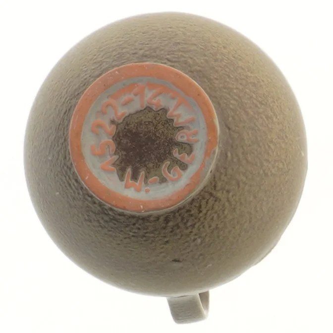 Keramikvase med dekoration fra W.GERMANY (str. 14x11 cm)