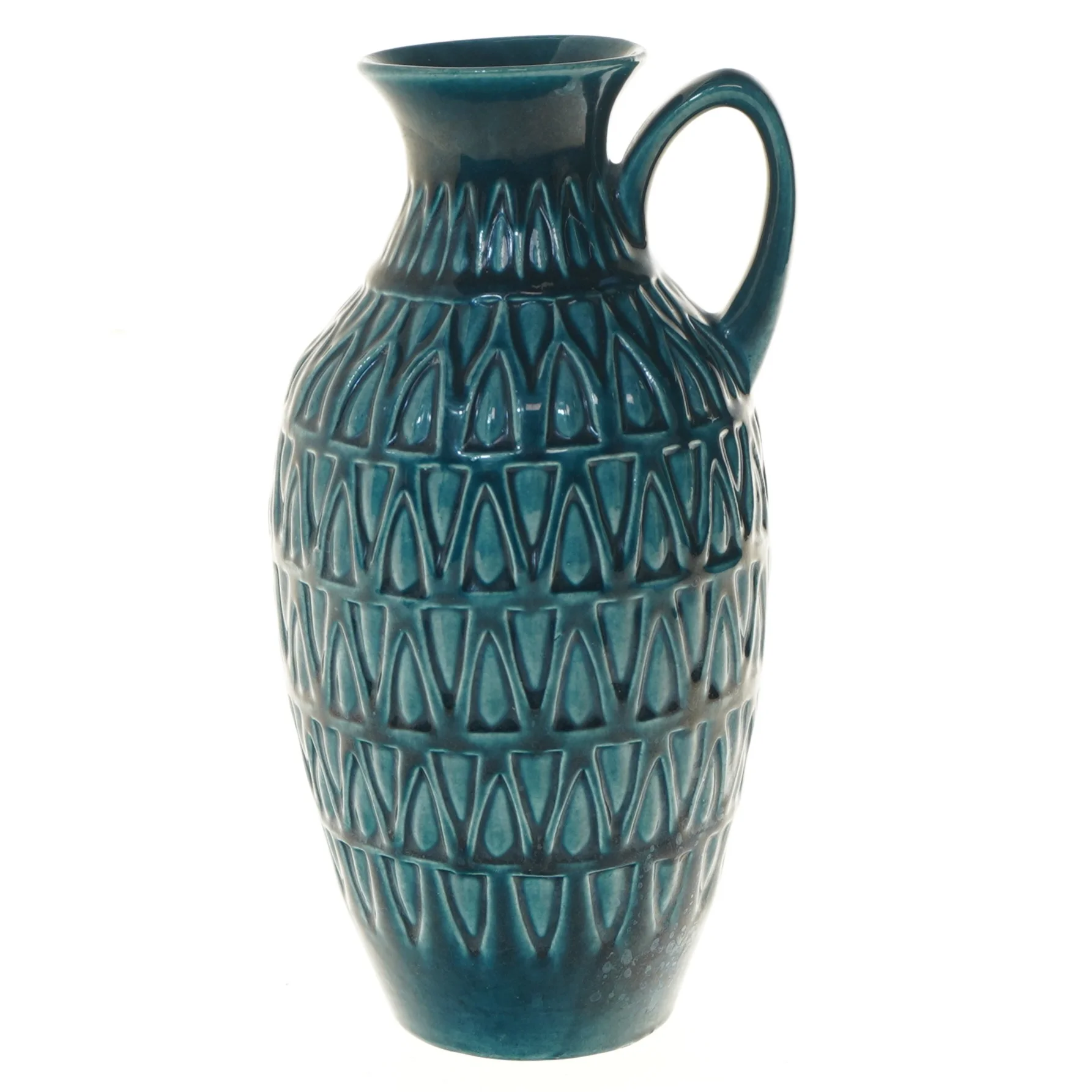 Keramikvase med mønster fra W.GERMANY (str. 26 cm)