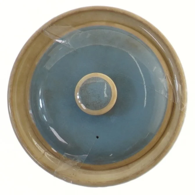 Blå Aluminia lågkrukke (str. 13x8 cm) fra aluminia sonja