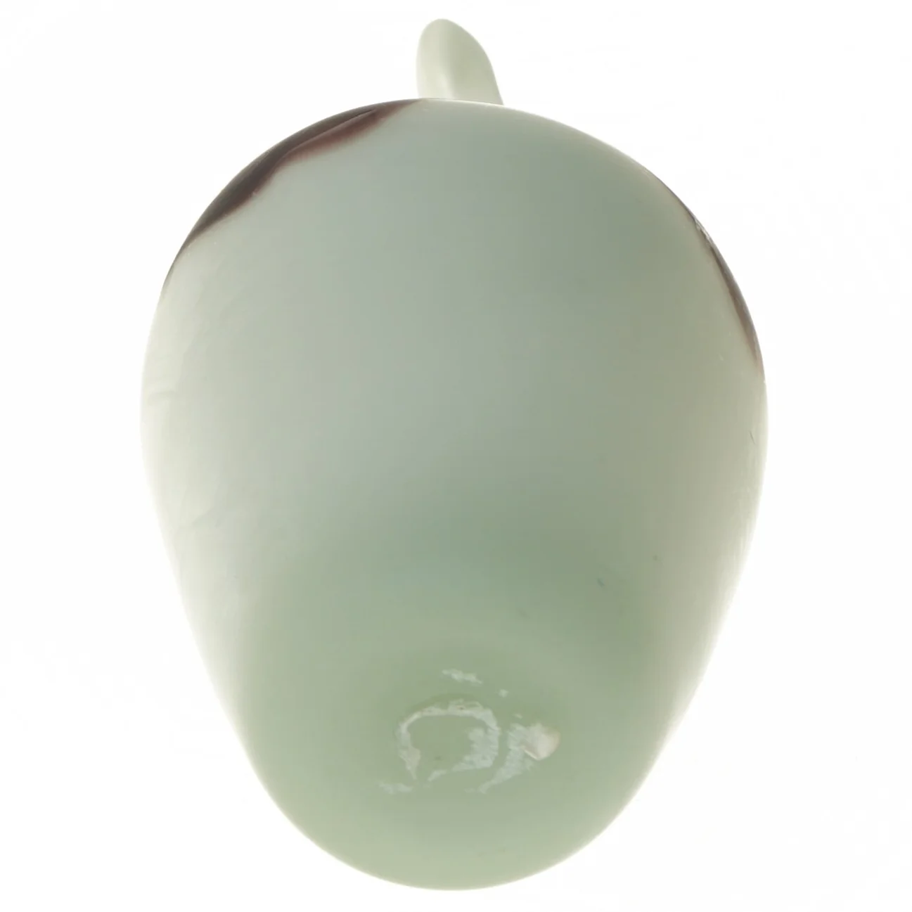 Dekorativ glas vase med hank (str. 31 cm)