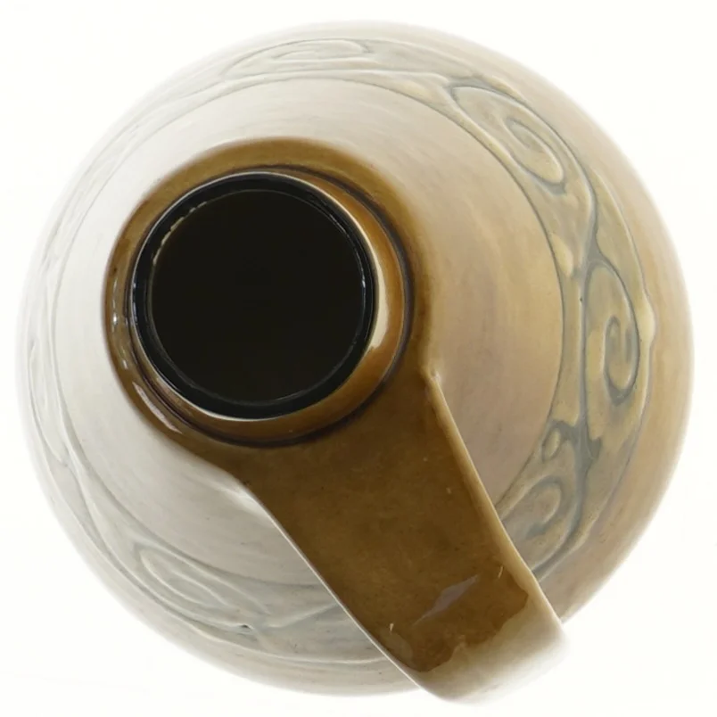 Keramikvase med håndtag (str. 20x16 cm)