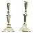 Sæt af to lysestager (str. 2 stk 15 cm)