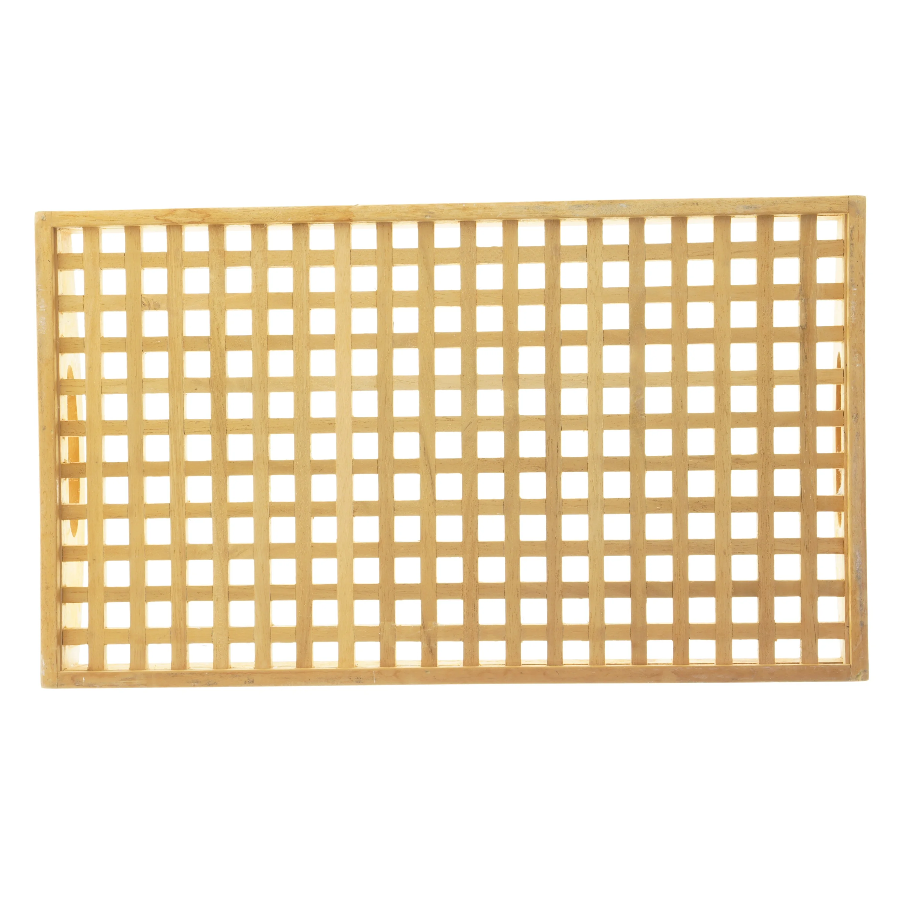 Træbakke med håndtag (str. 49x29x5 cm)