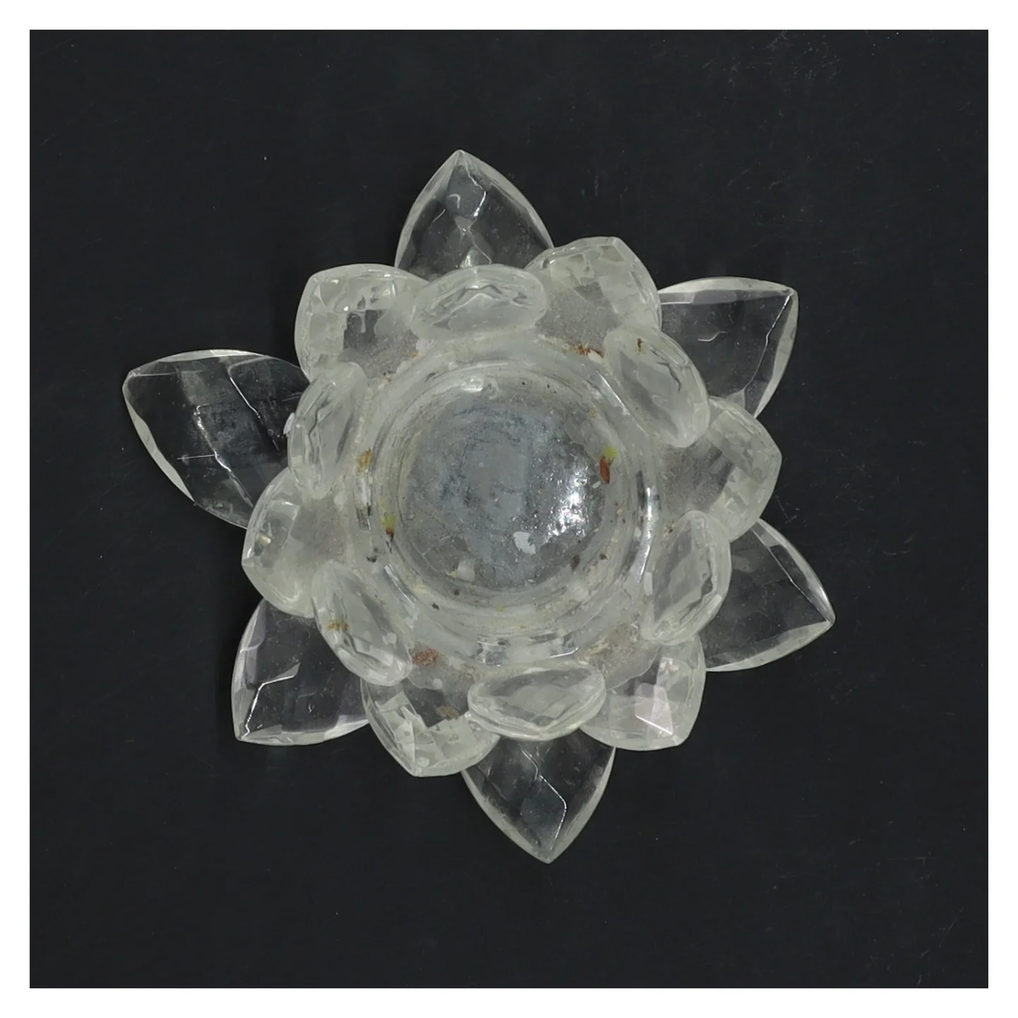 Glasblomst dekoration (str. 11 cm)