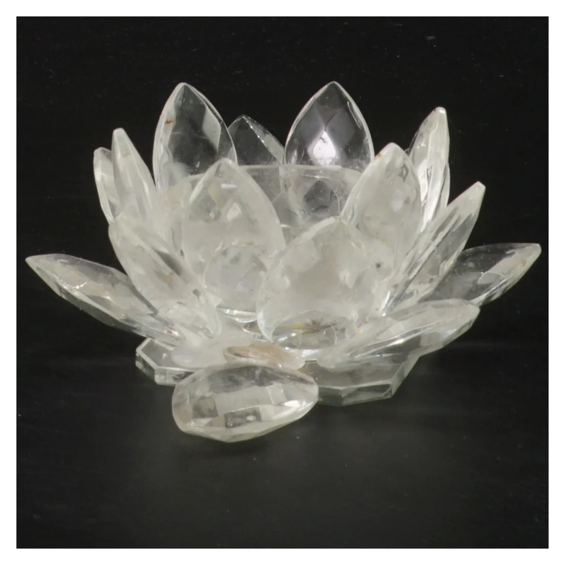 Glasblomst dekoration (str. 11 cm)