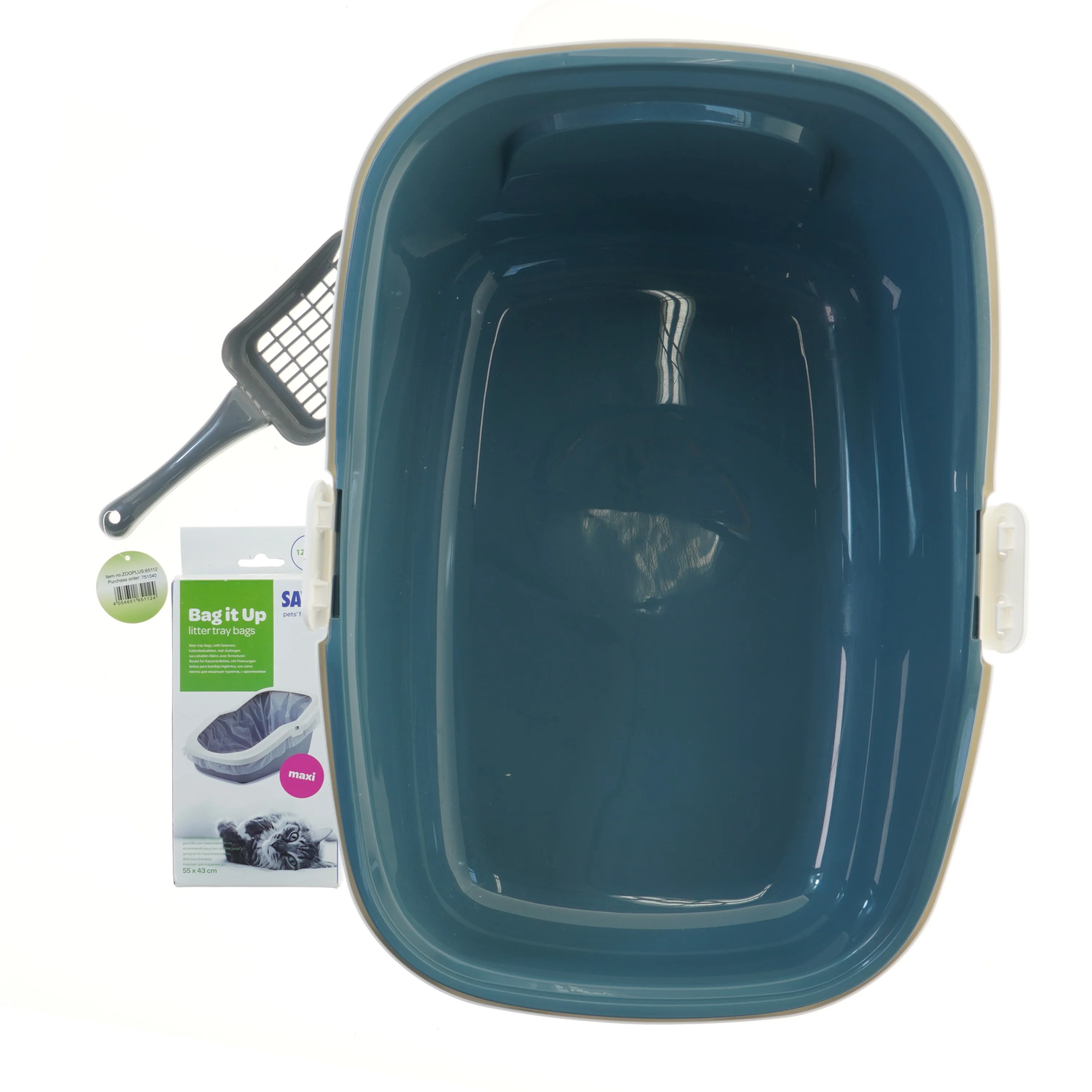 Kattebakke med tilbehør (str. 58,5x38,5 cm)