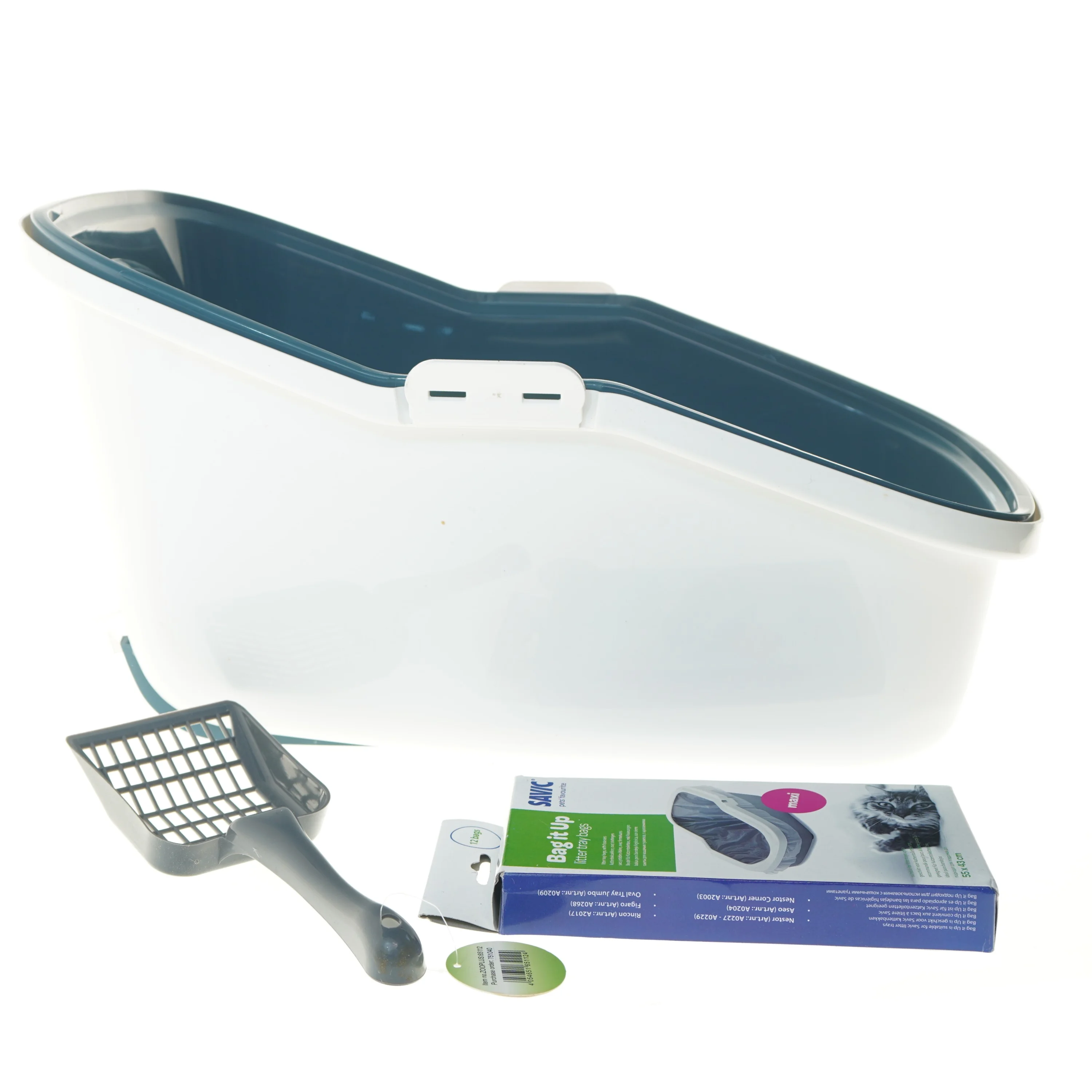 Kattebakke med tilbehør (str. 58,5x38,5 cm)