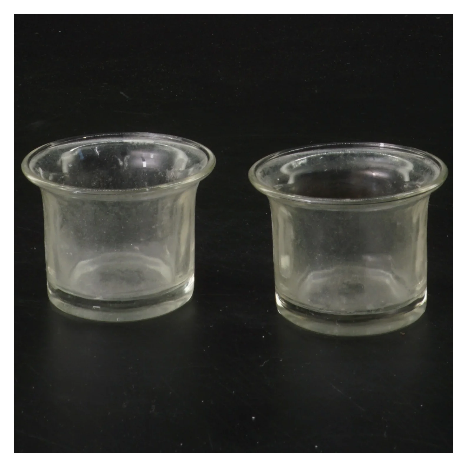 Glasholdere til fyrfadslys, 2 stk (str. 2 stk 6,5 cm)