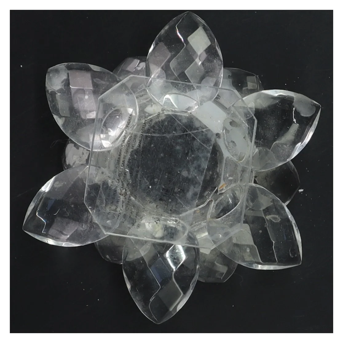 Krystal blomsterlysestage (str. 12 cm)