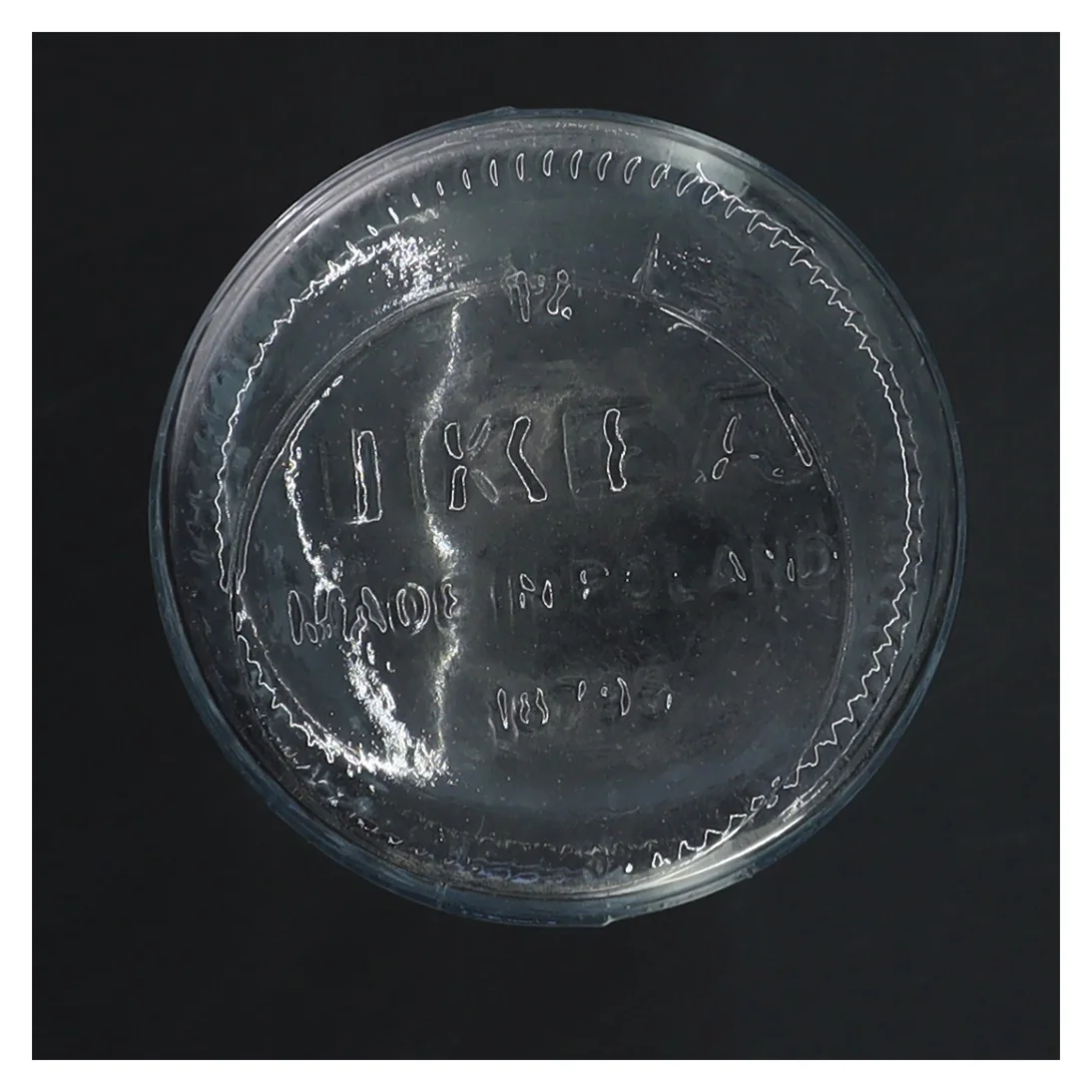 Glasvase med bobleeffekt fra IKEA (str. 19 cm)