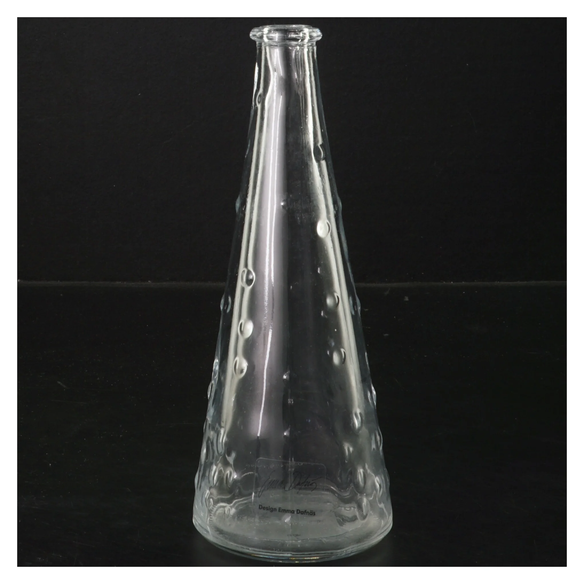 Glasvase med bobleeffekt fra IKEA (str. 19 cm)