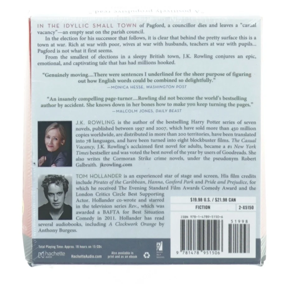 The casual Vacancy af Jk Rowling fra Hachette (str. 13 x 15 cm)
