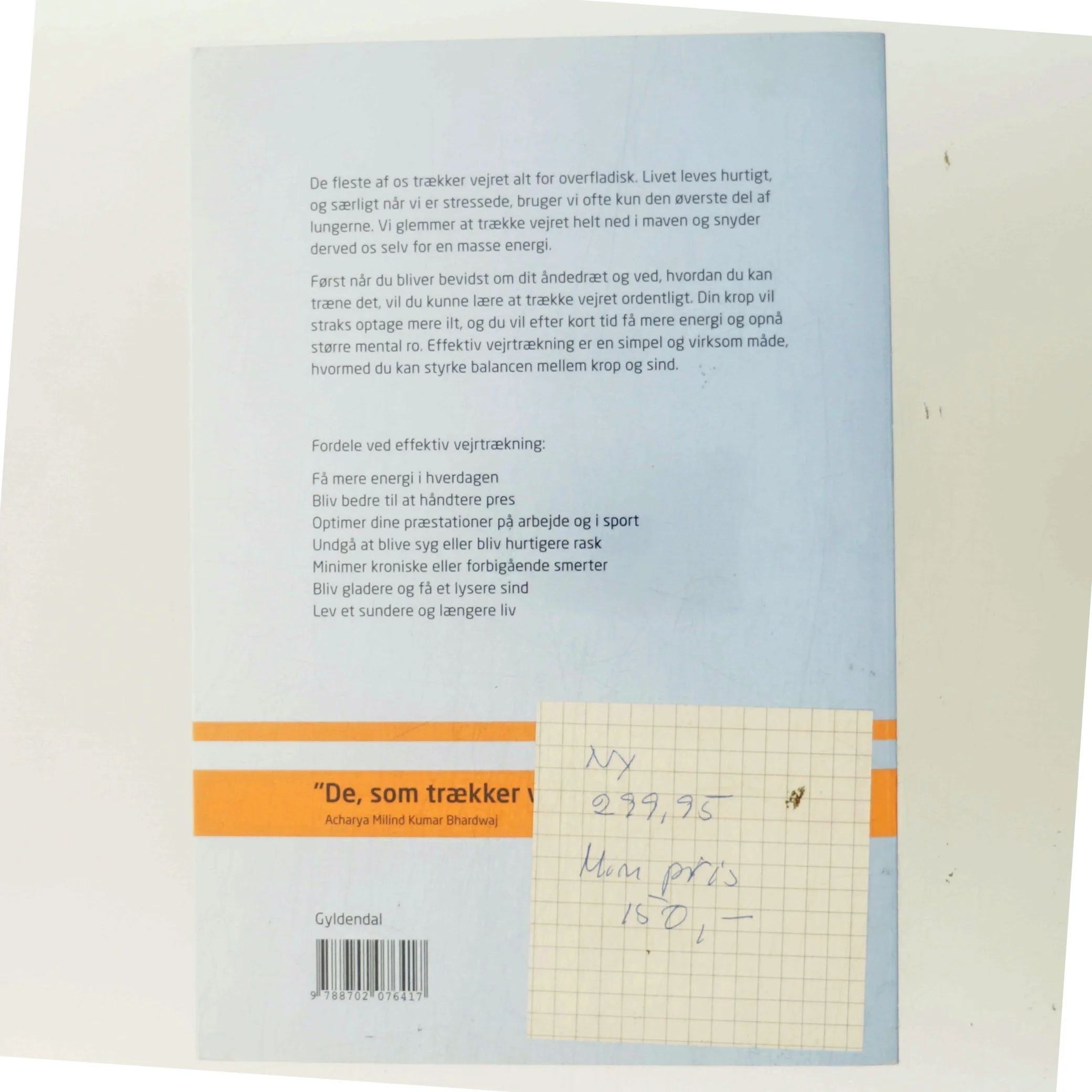 Træk vejret : mere energi - mindre stress af Stig Åvall Severinsen (Bog)