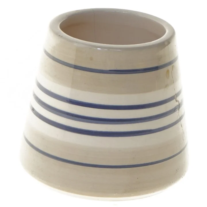 Keramik krukke med låg (str. 10x9 cm)