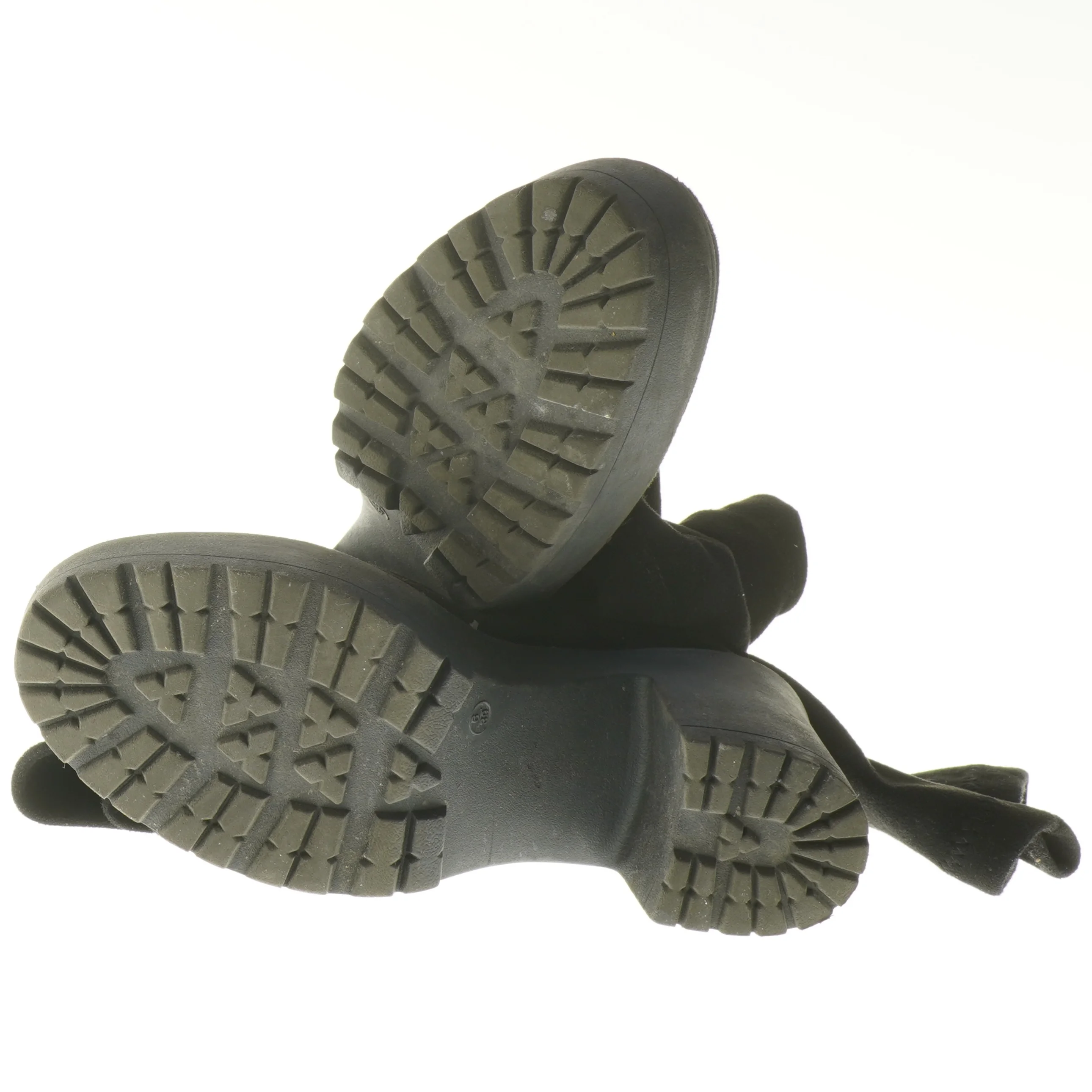 Sort støvle med høj hæl (str. 39 )