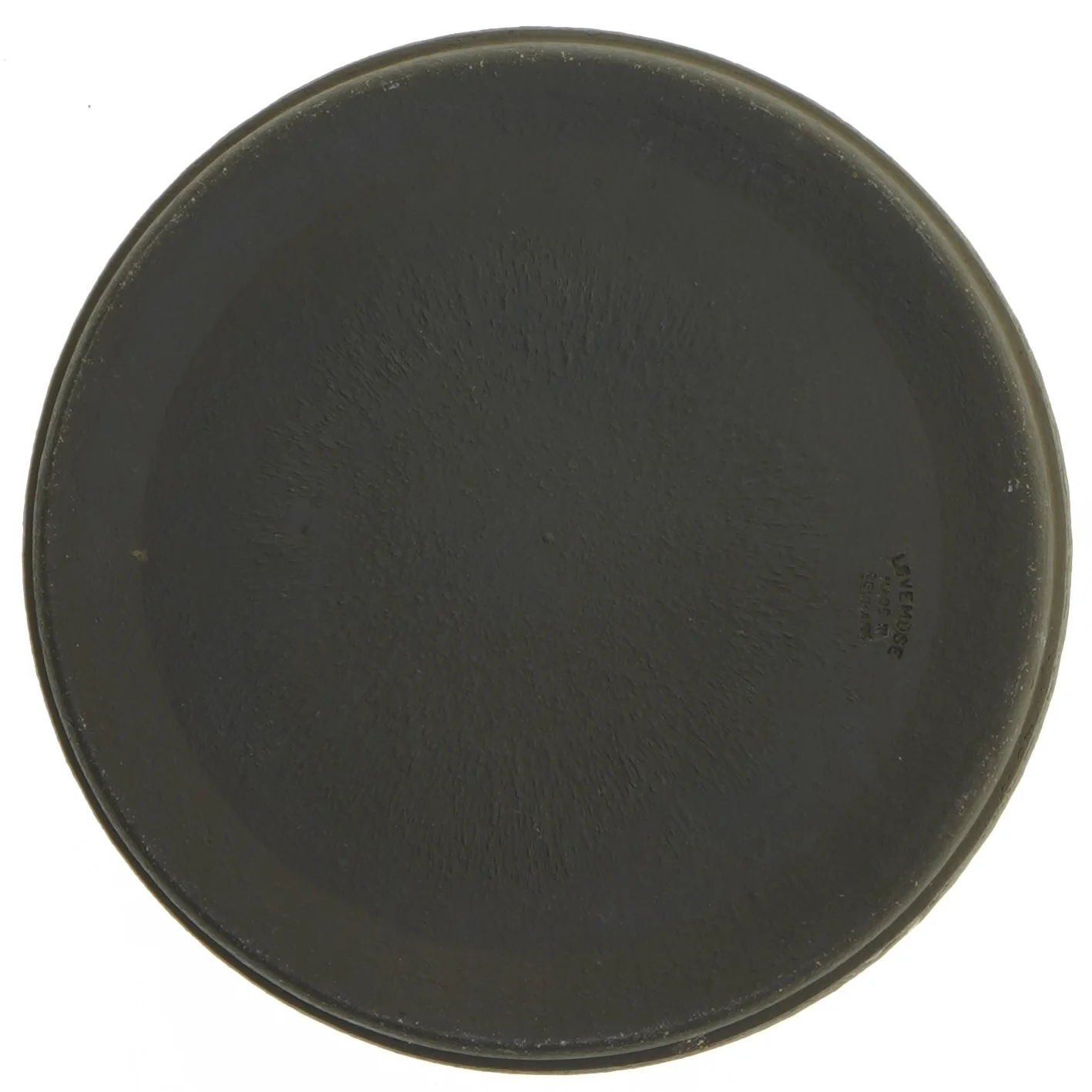 Keramikskål med rød glasur fra Løvemose (str. Ø 18,5 cm)