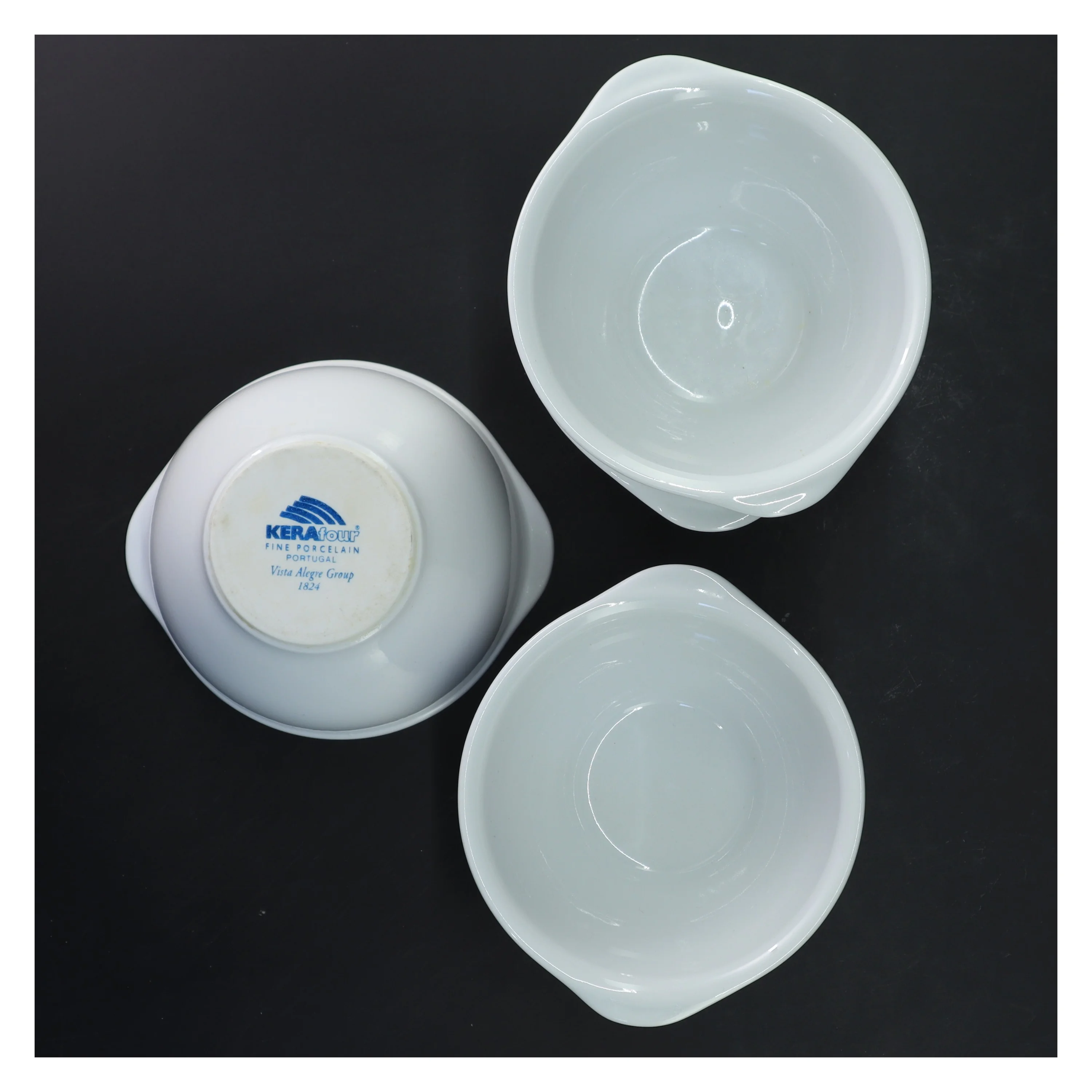 Keramiske skåle, 4 stk. fra Keraflour (str. 4 stk Ø 13 cm)