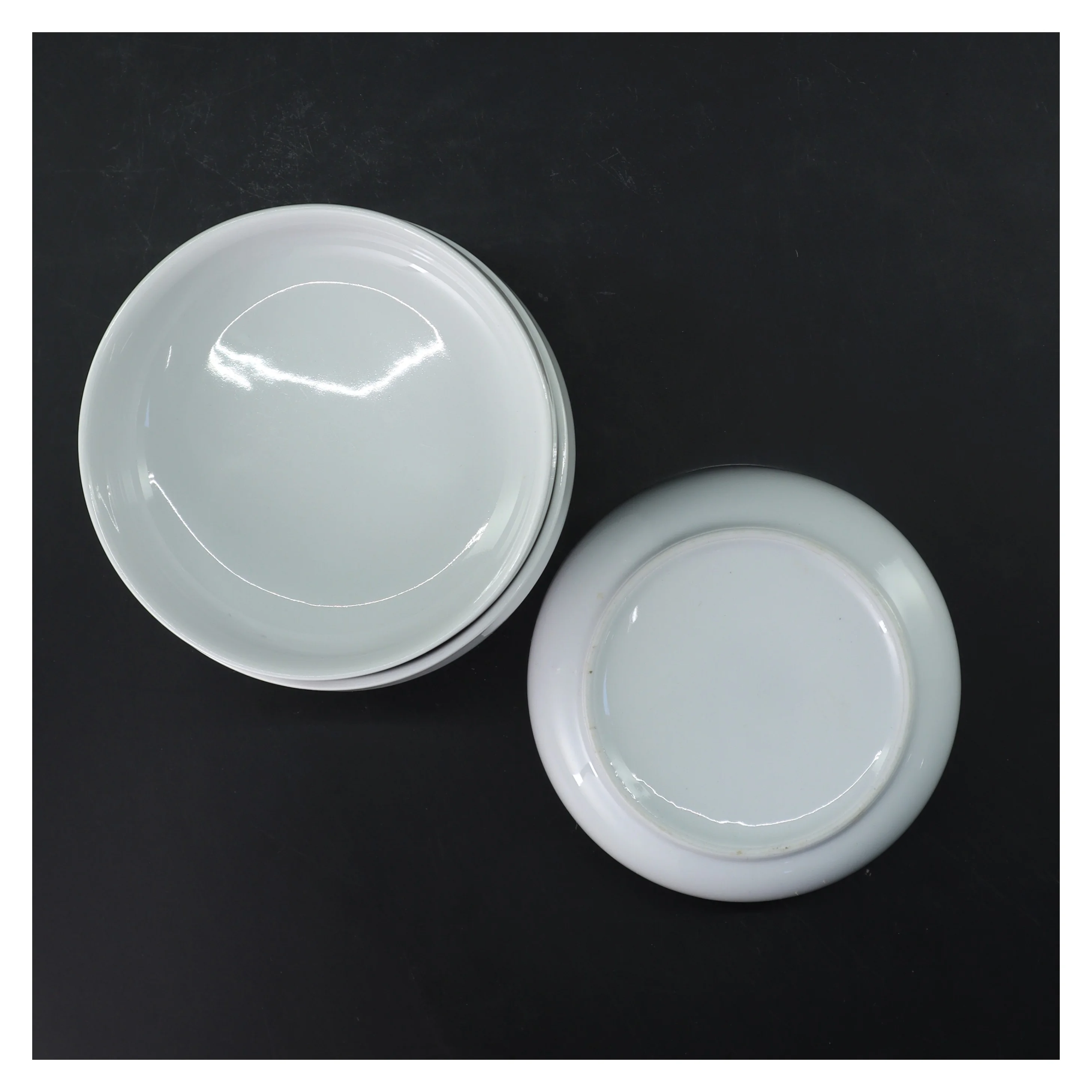 Sæt af 4 hvide skåle (str. 4 stk Ø 13 cm)