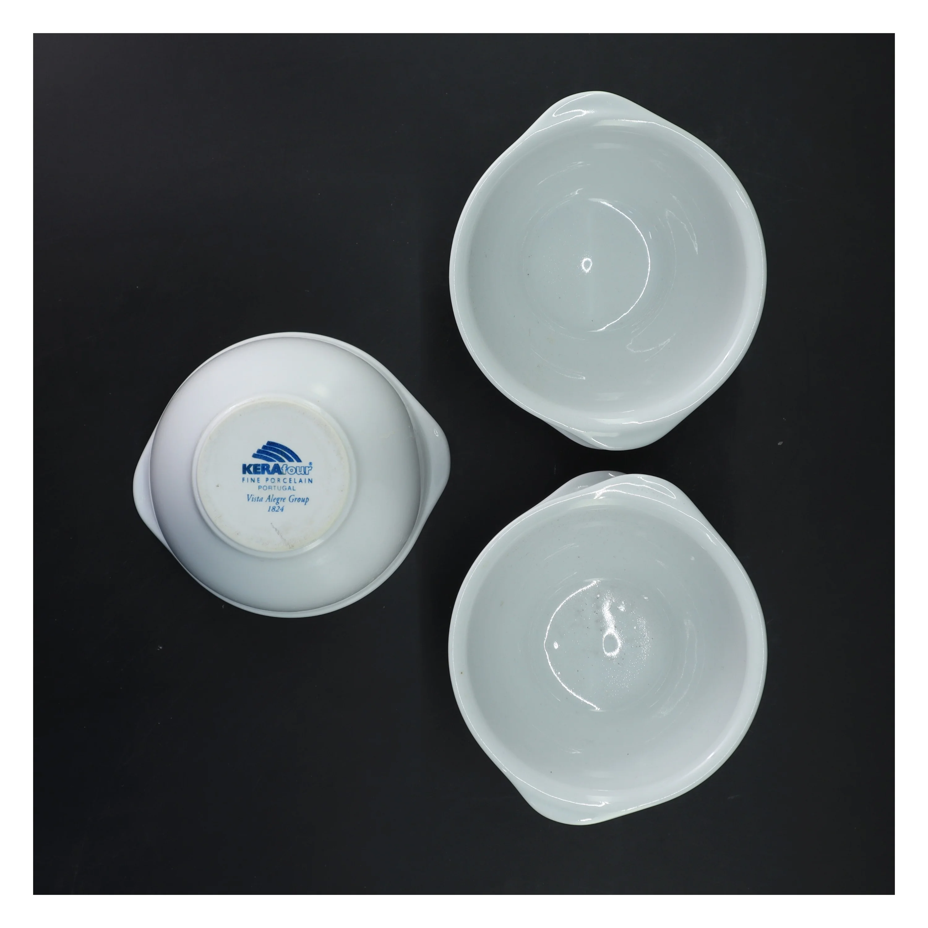 Sæt af 5 porcelænsskåle fra Kera (str. 5 stk Ø 13 cm)