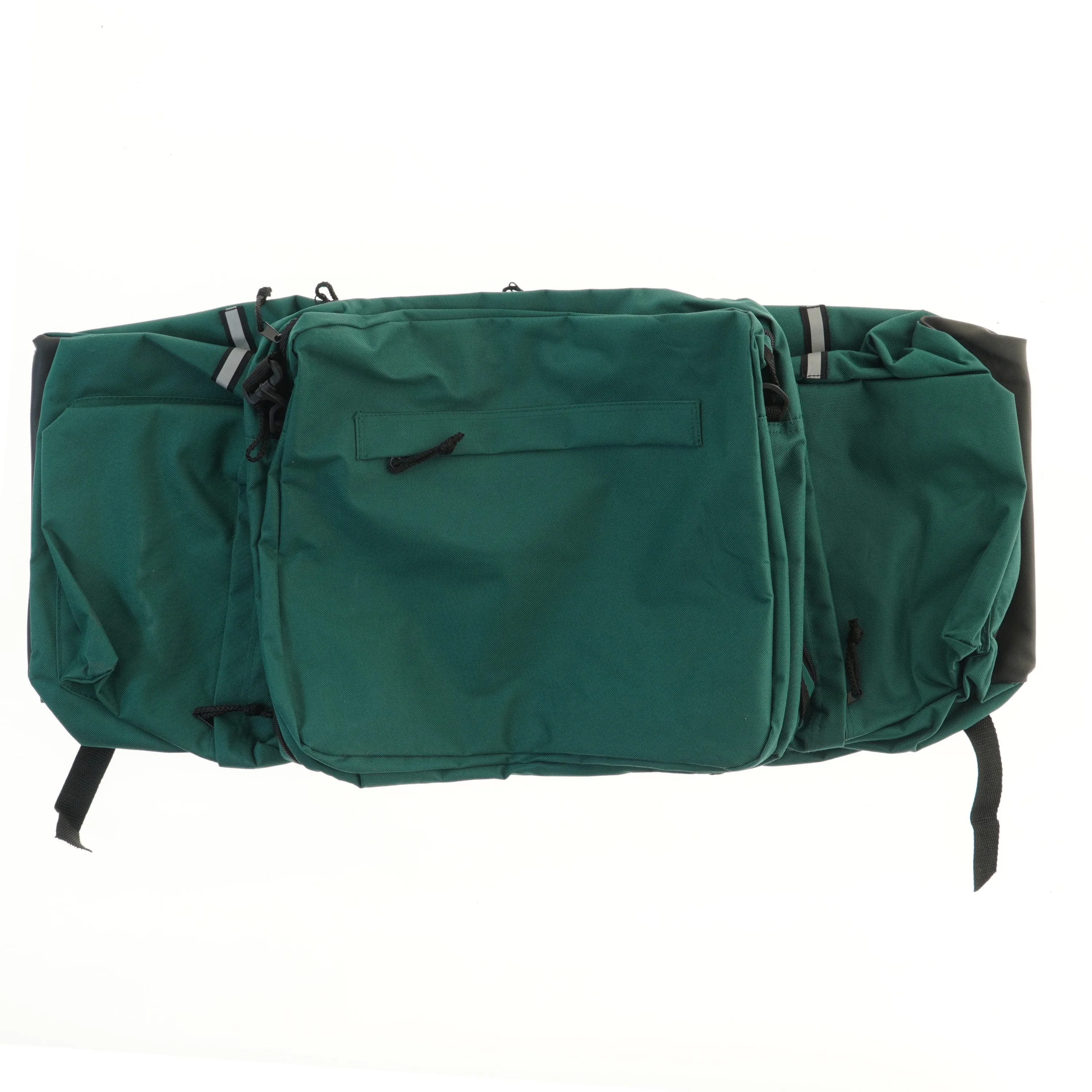 Grøn cykeltaske (str. 76,5x35,5 cm)