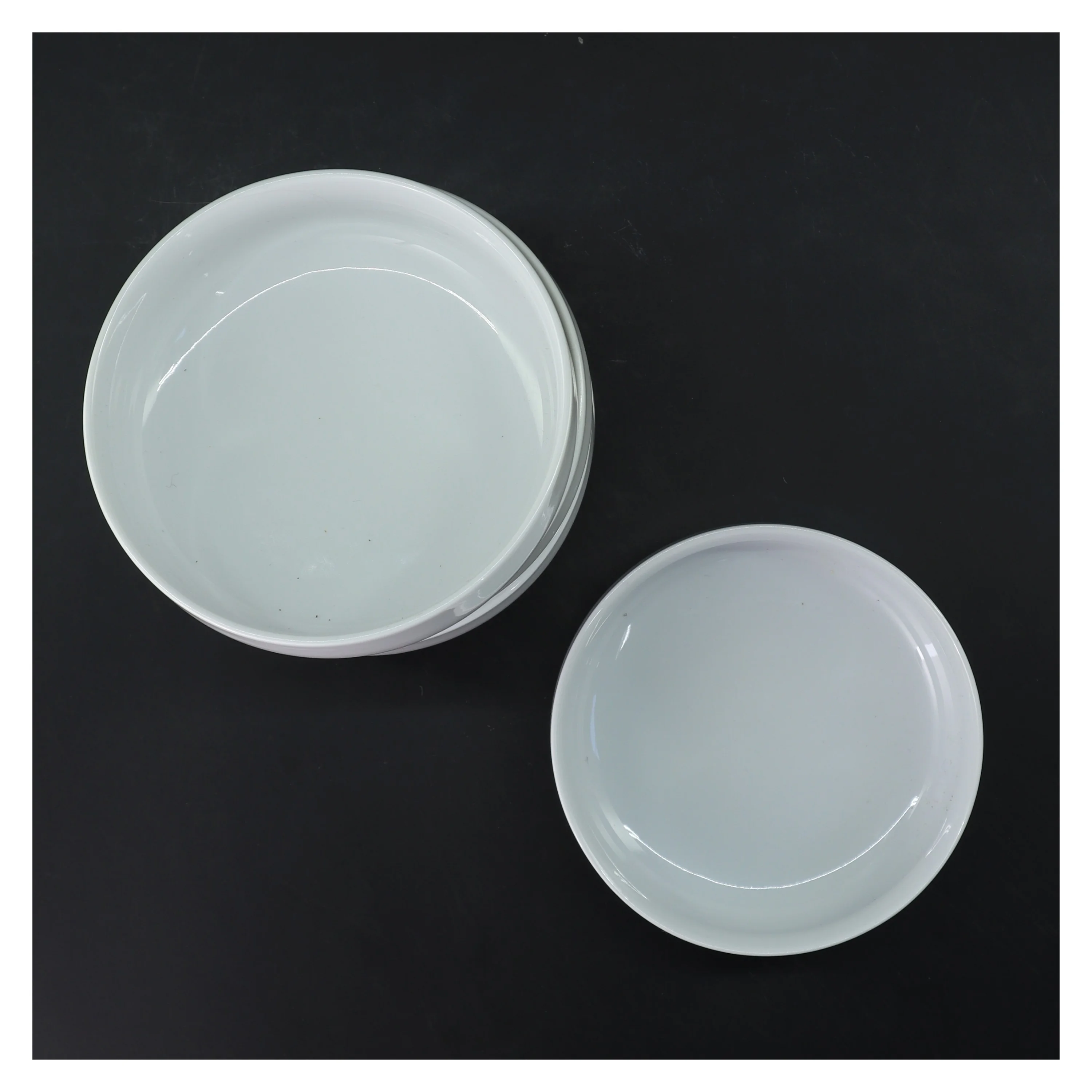 Hvide skåle, 5 stk Ø 13 cm (str. 5 stk Ø 13 cm)