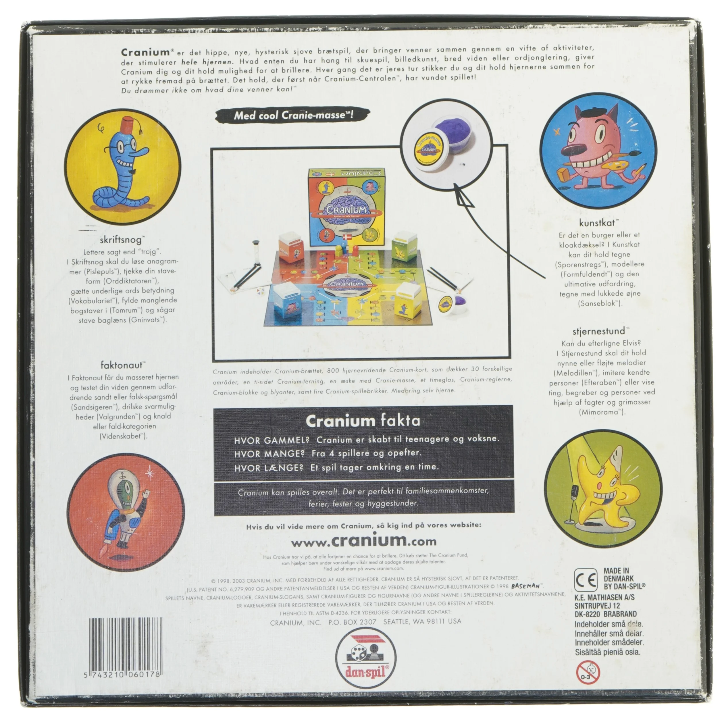 Cranium brætspil (str. 30x29,5 cm)