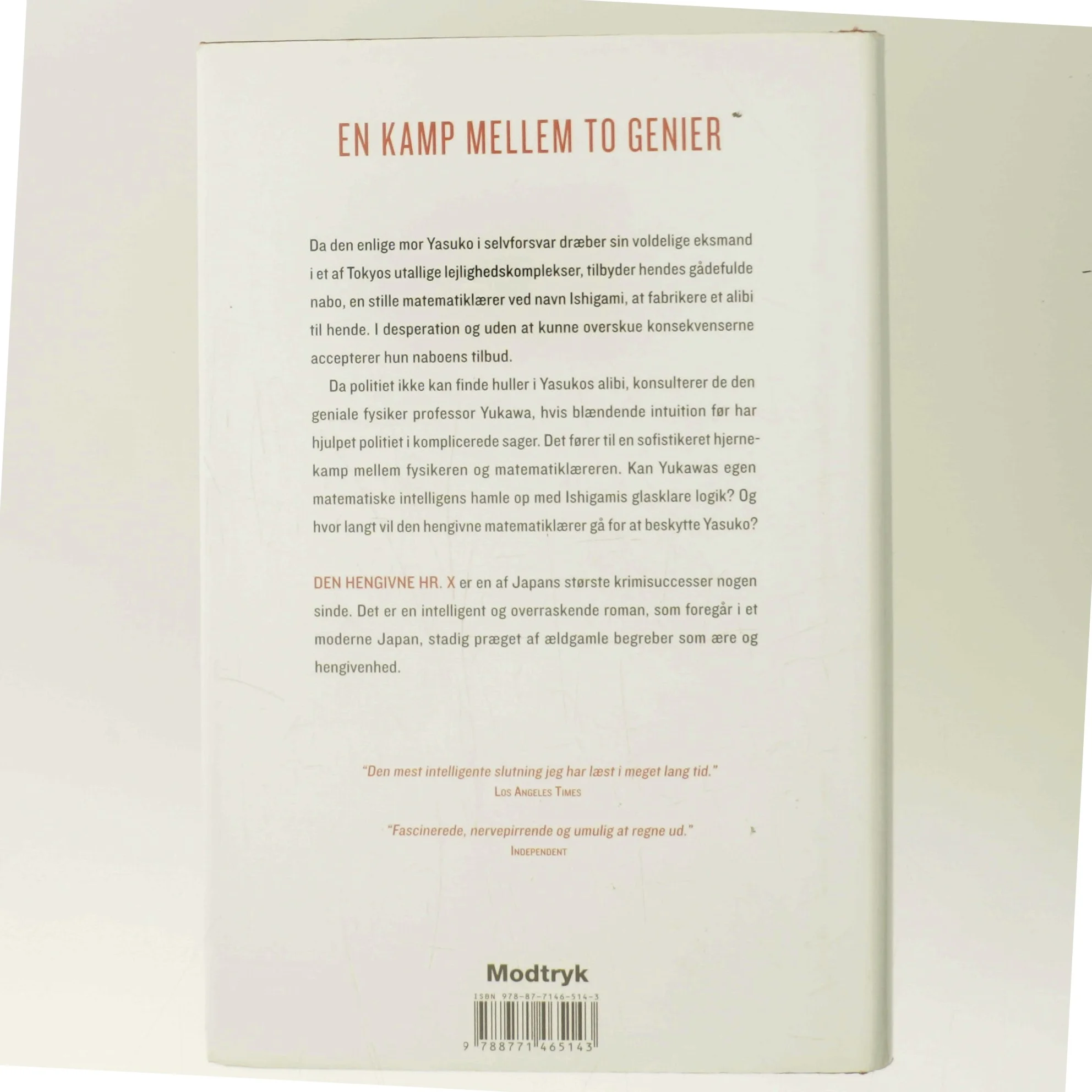 Den hengivne hr. X af Keigo Higashino (f. 1958) (Bog)