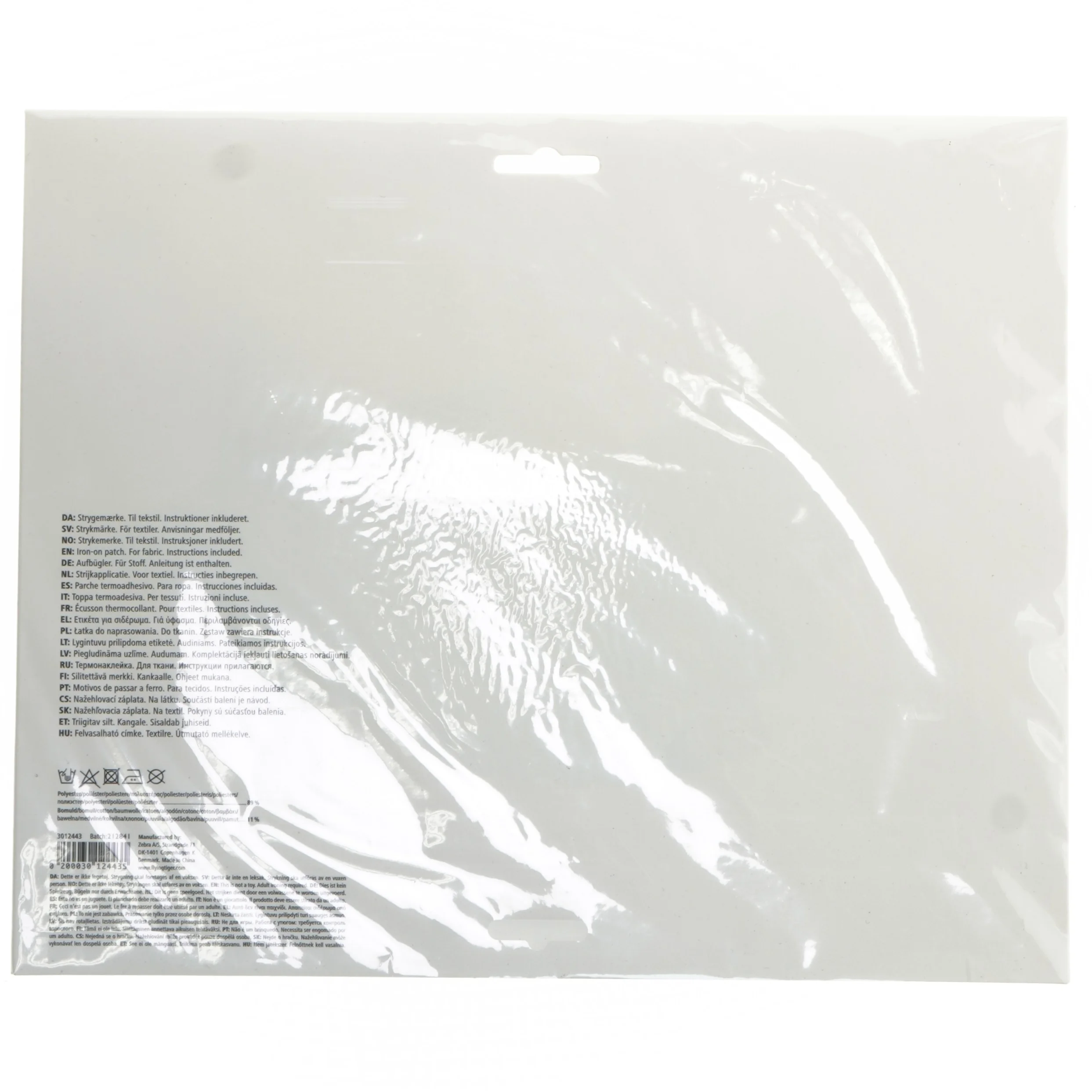 Stjerneskud strygemærke med pailletter fra Flying Tiger