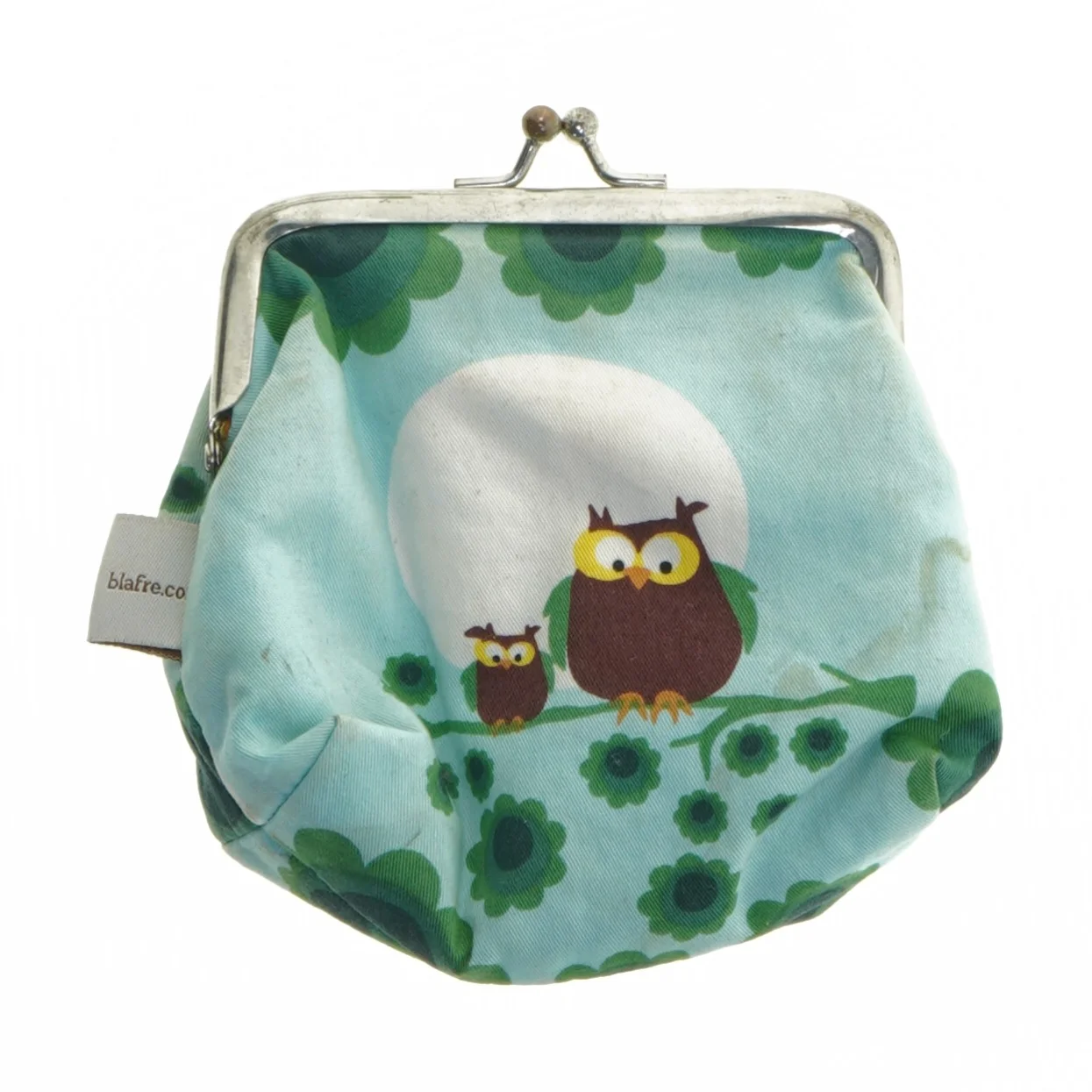 Mønstret pung med ugler fra Blafre (str. 12x10,5 cm)