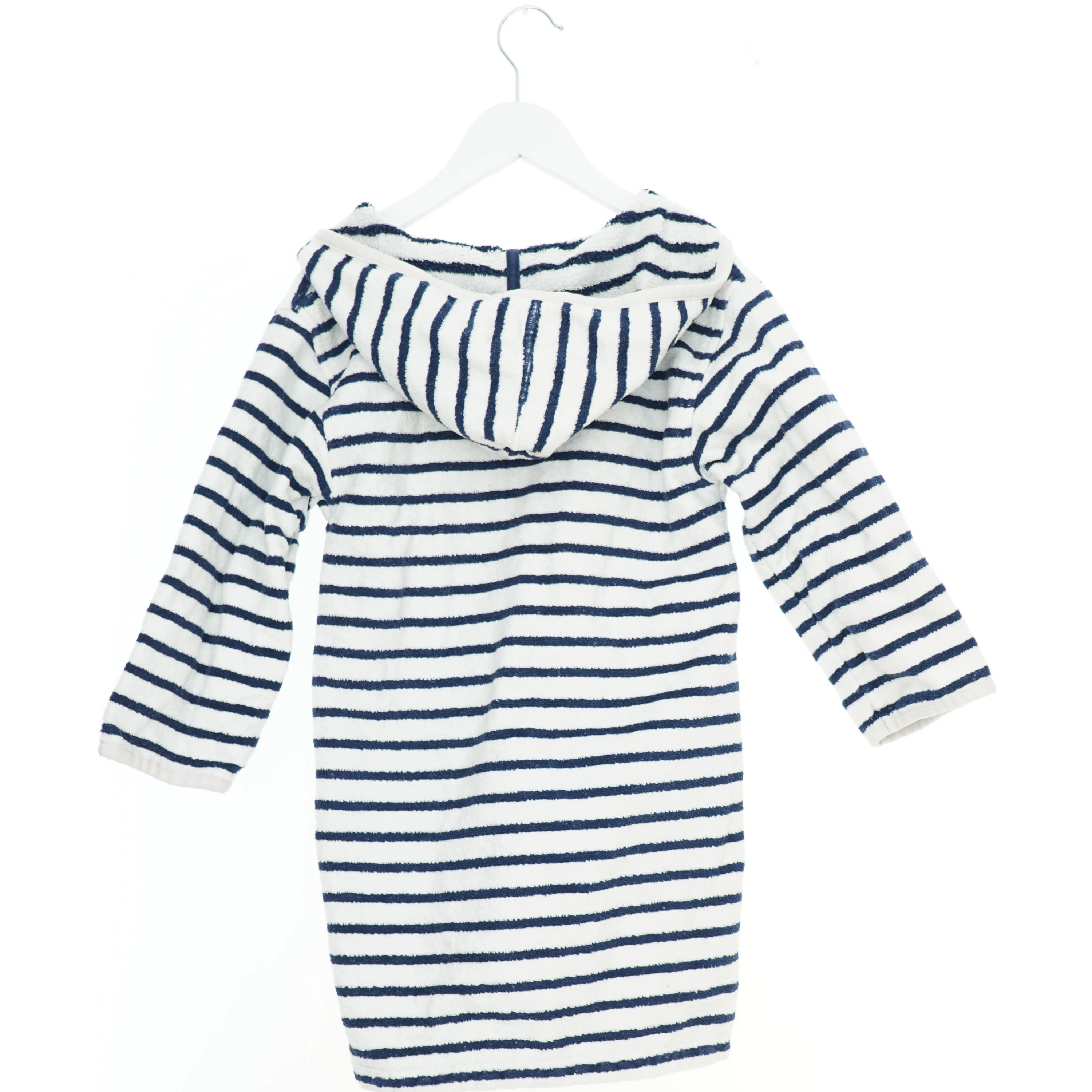 Stribet badekåbe med hætte fra Petit Bateau (str. 116 cm)