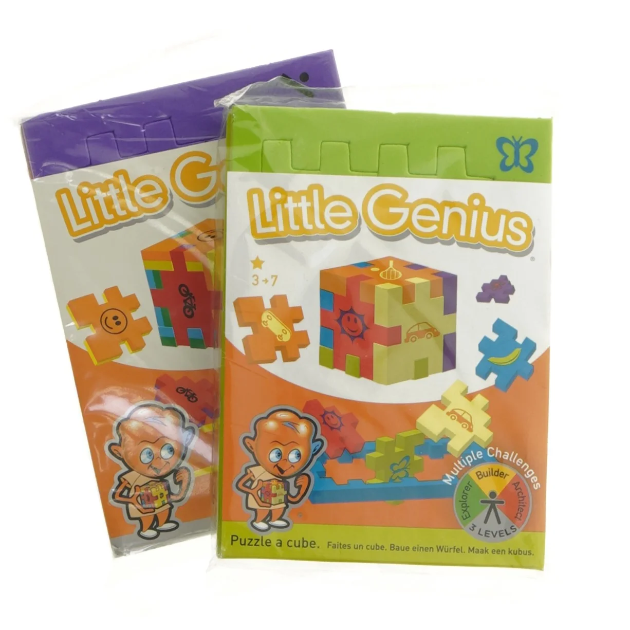 Little Genius puslespilsæt fra Happy (str. 2 styk)