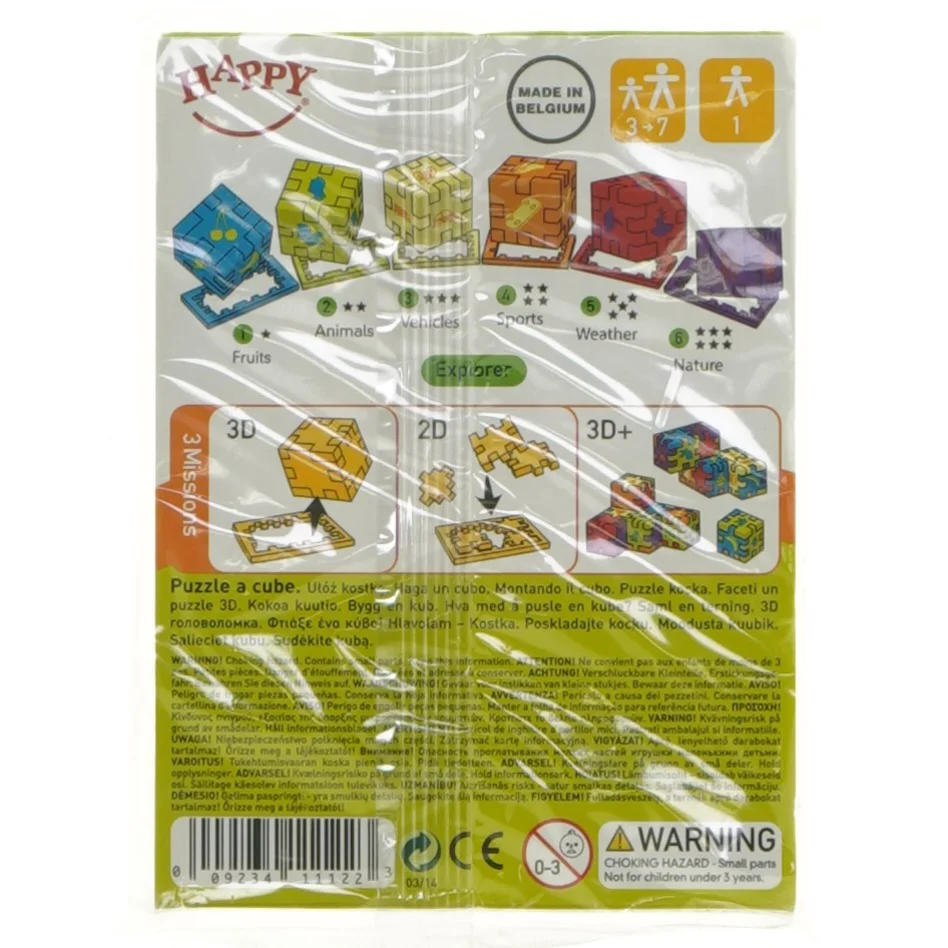 Little Genius puslespilsæt fra Happy (str. 2 styk)