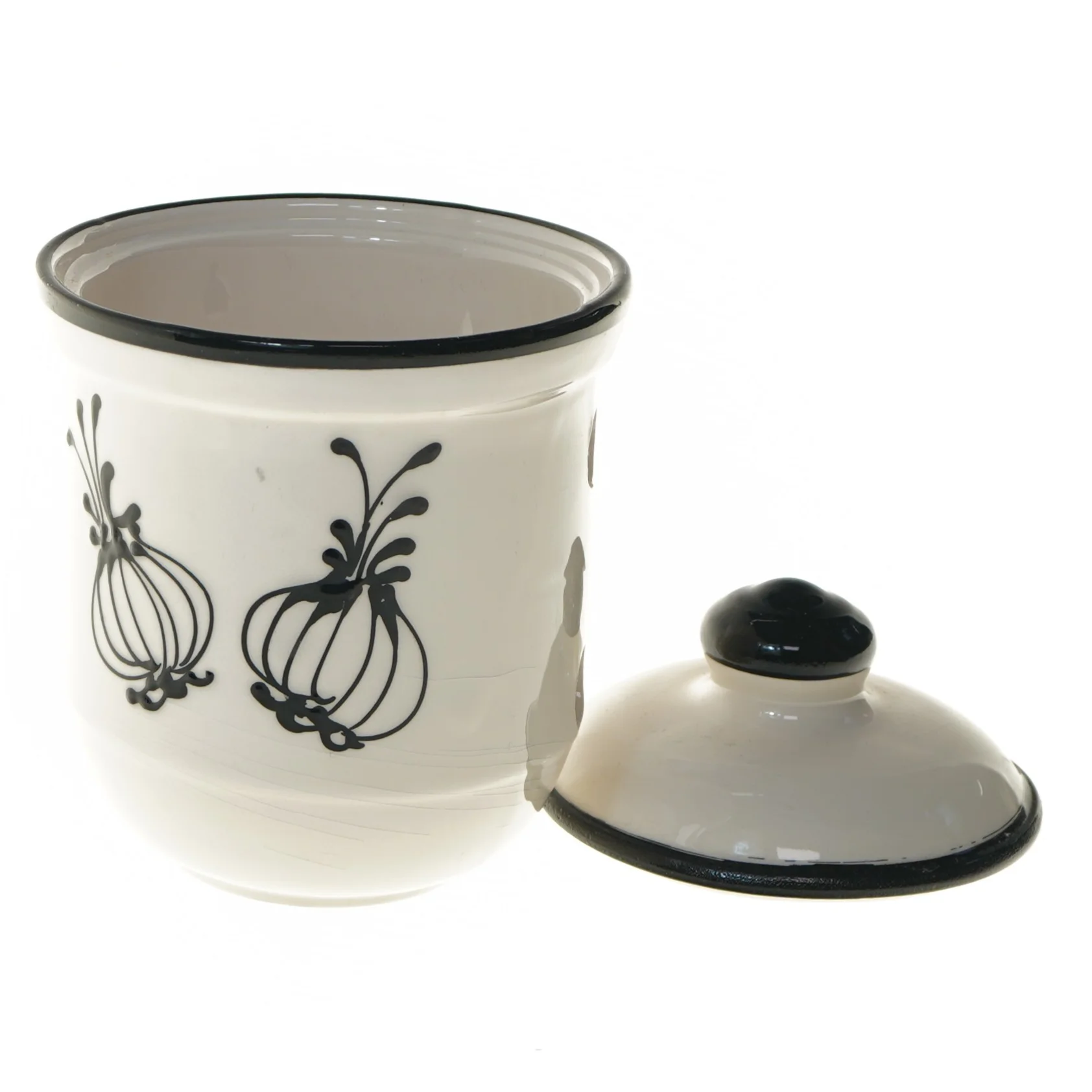  Hvidløgs krukke(str. Ø 13,5 cm længde 18,5 cm) (str. Ø 13,5 cm længde 18,5 cm)