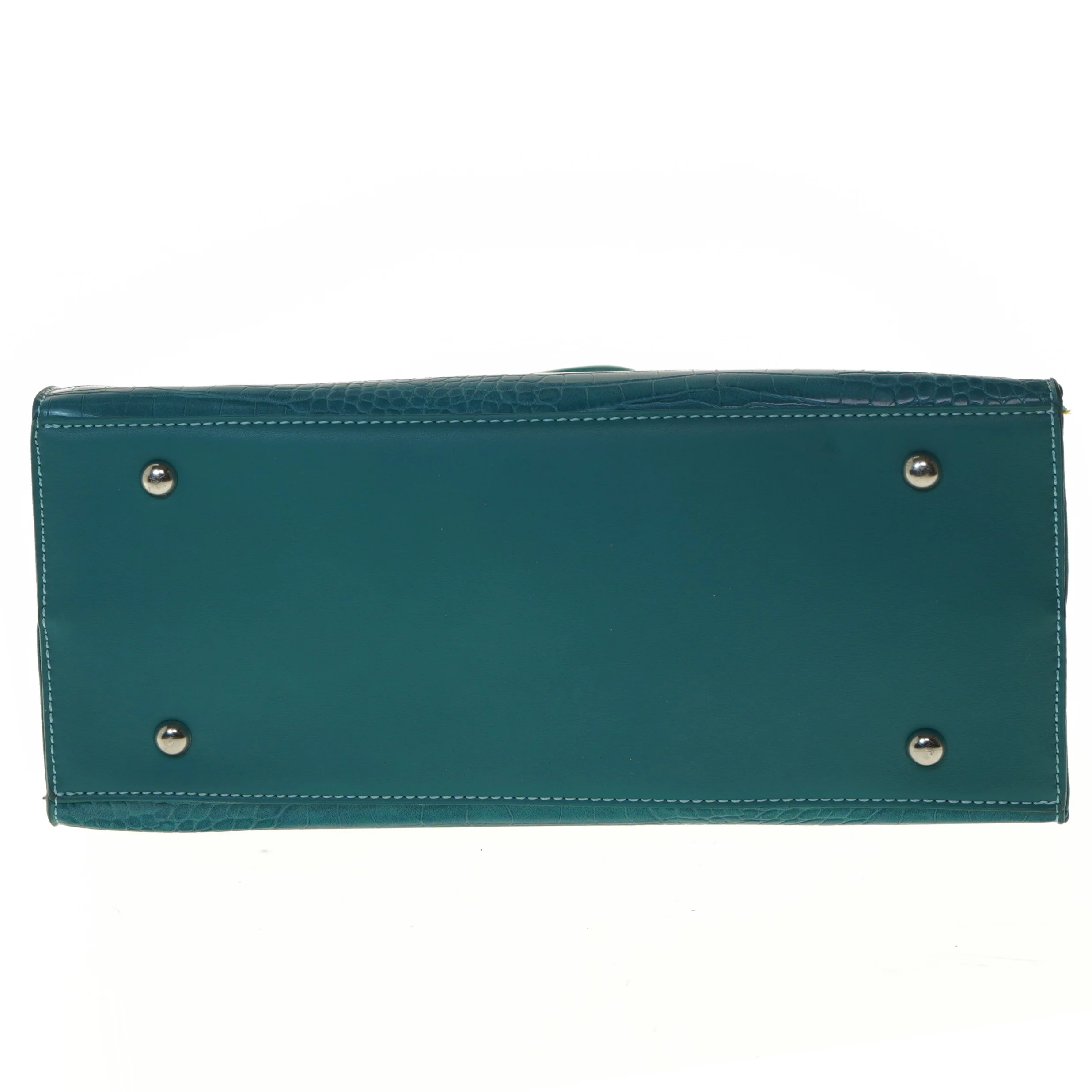 Håndtaske med krokodillemønster fra David Jones (str. 25x33 cm)