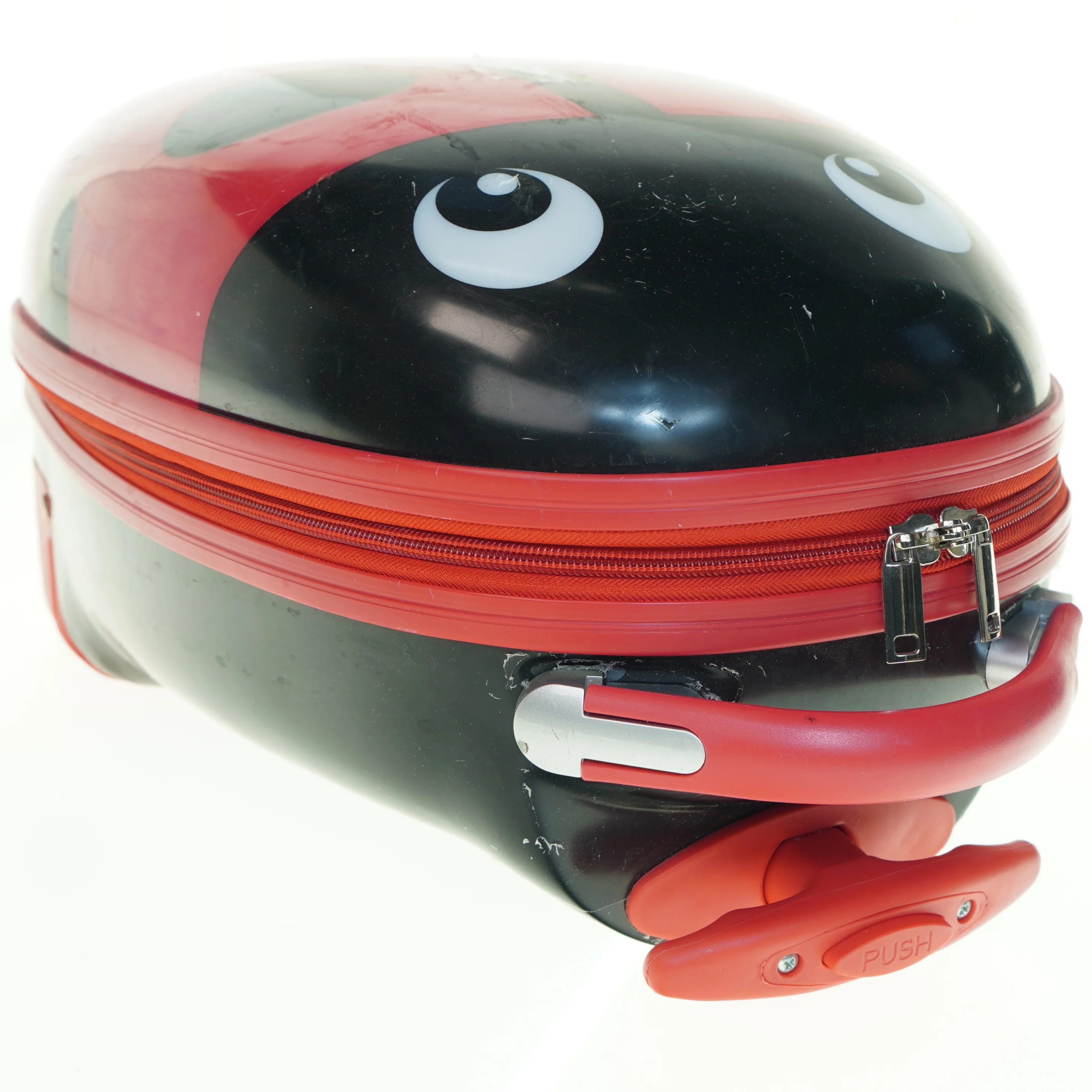 Børnekuffert med Mariehøne-design (str. 46 x 31 cm)