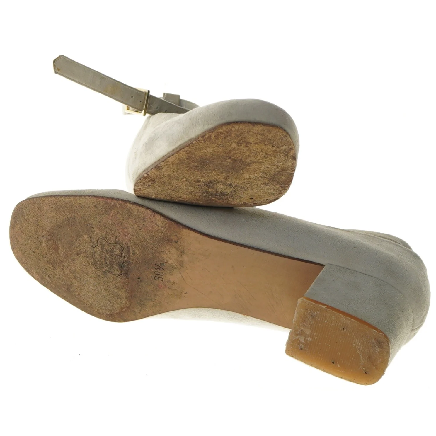 Grå damesko med rem fra ONO (str. 38,5 )