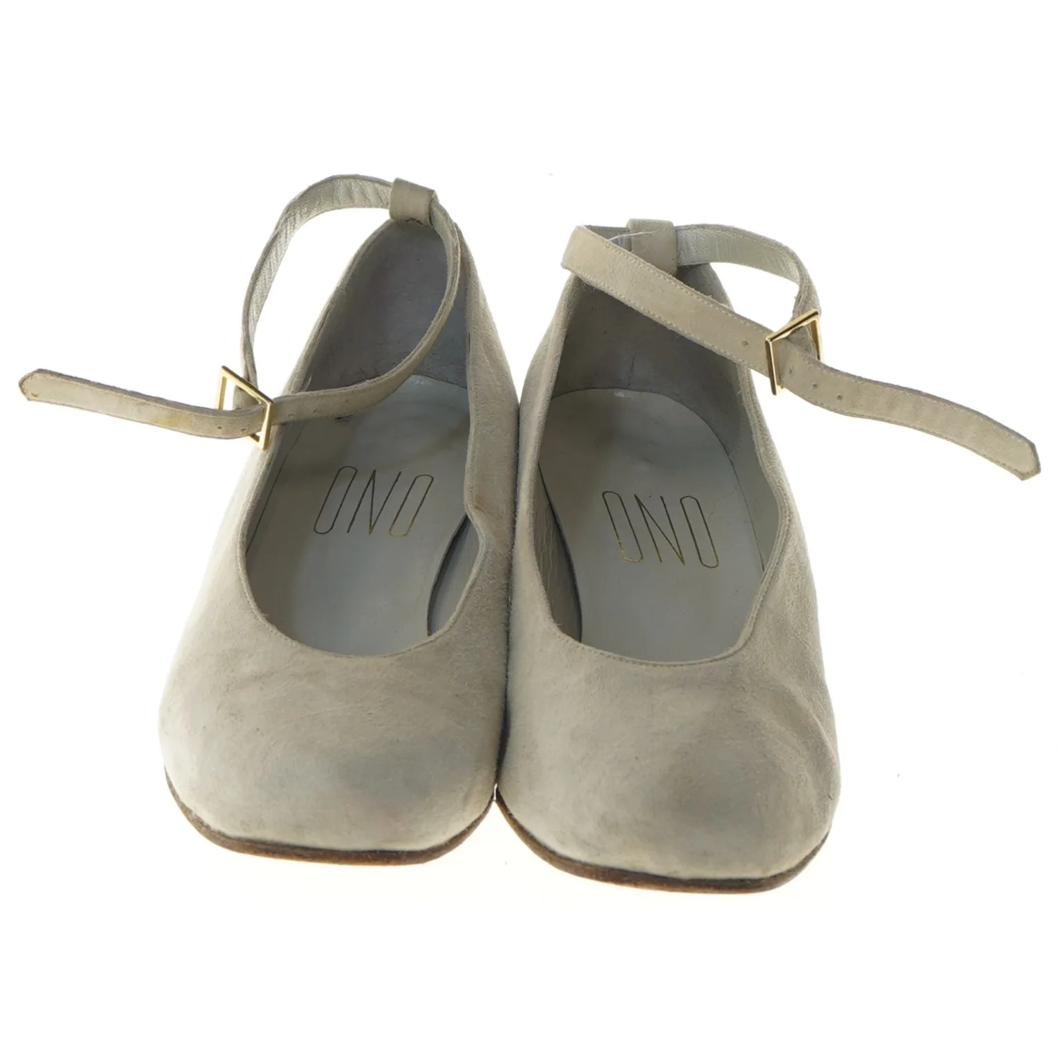 Grå damesko med rem fra ONO (str. 38,5 )