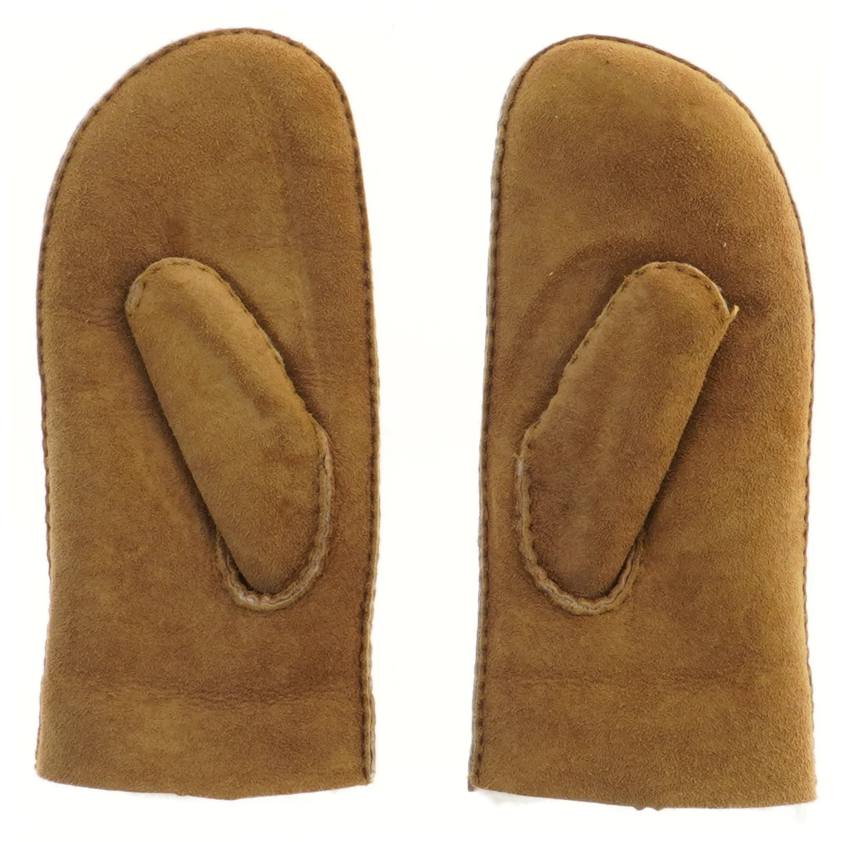 Brune læder luffer (str. 24 cm)