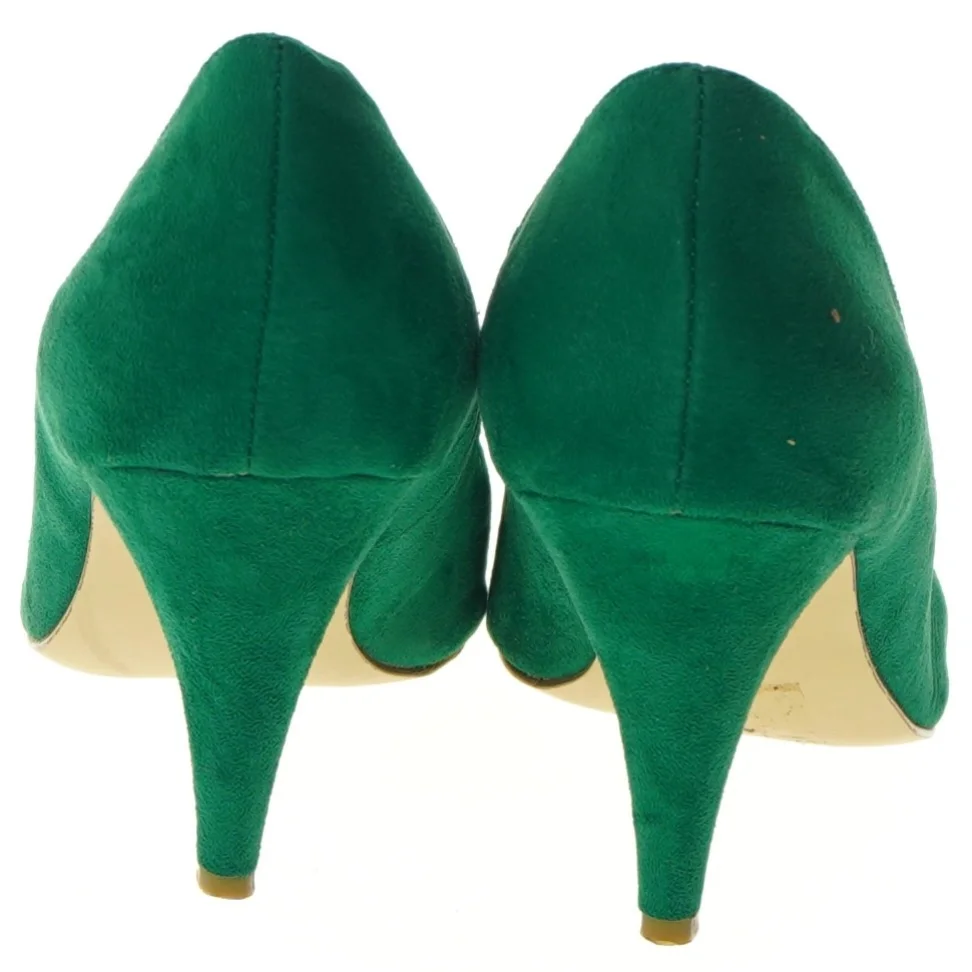 Grønne stiletter med sløjfe fra H&M (str. 38 )