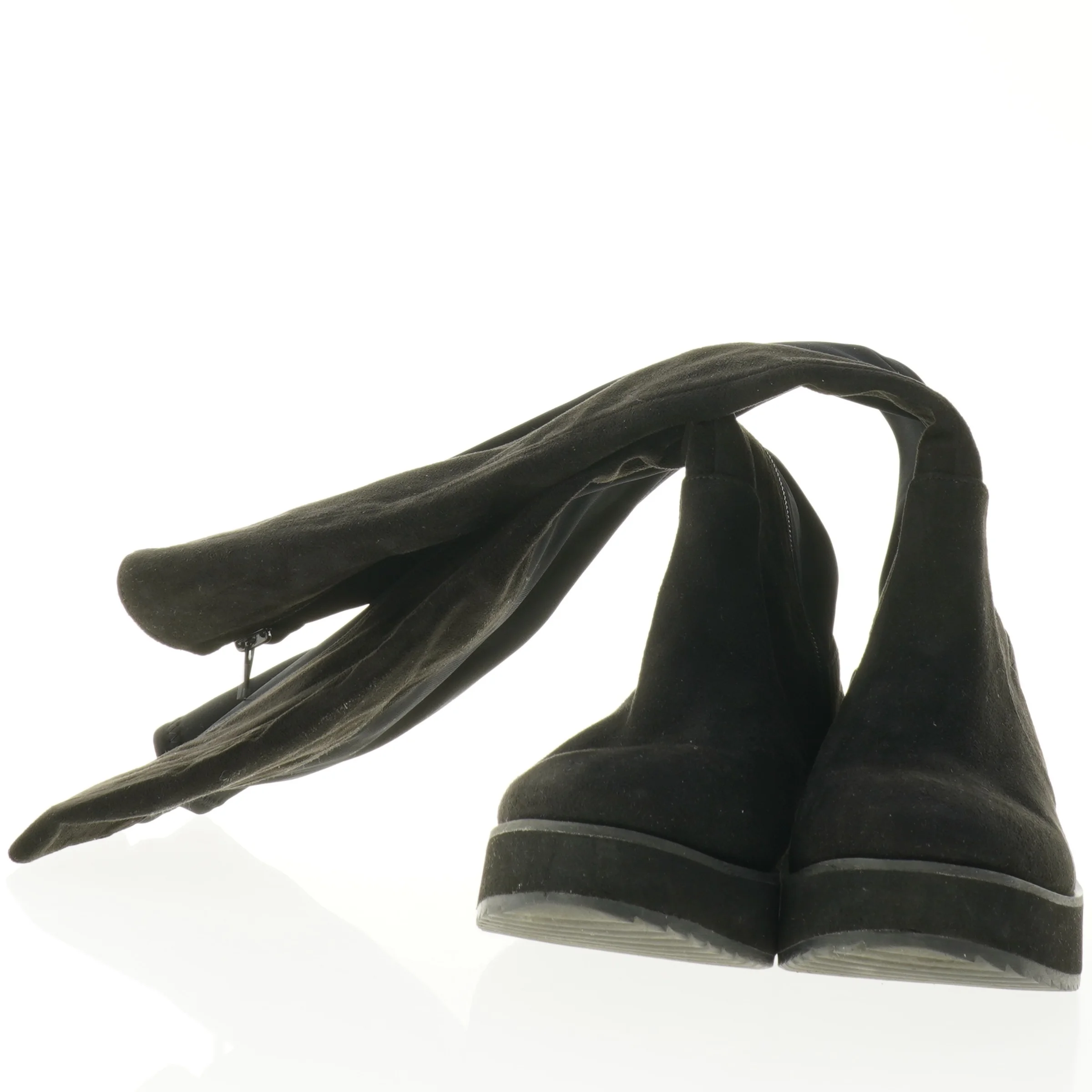 Sorte knæhøje støvler (str. 37)