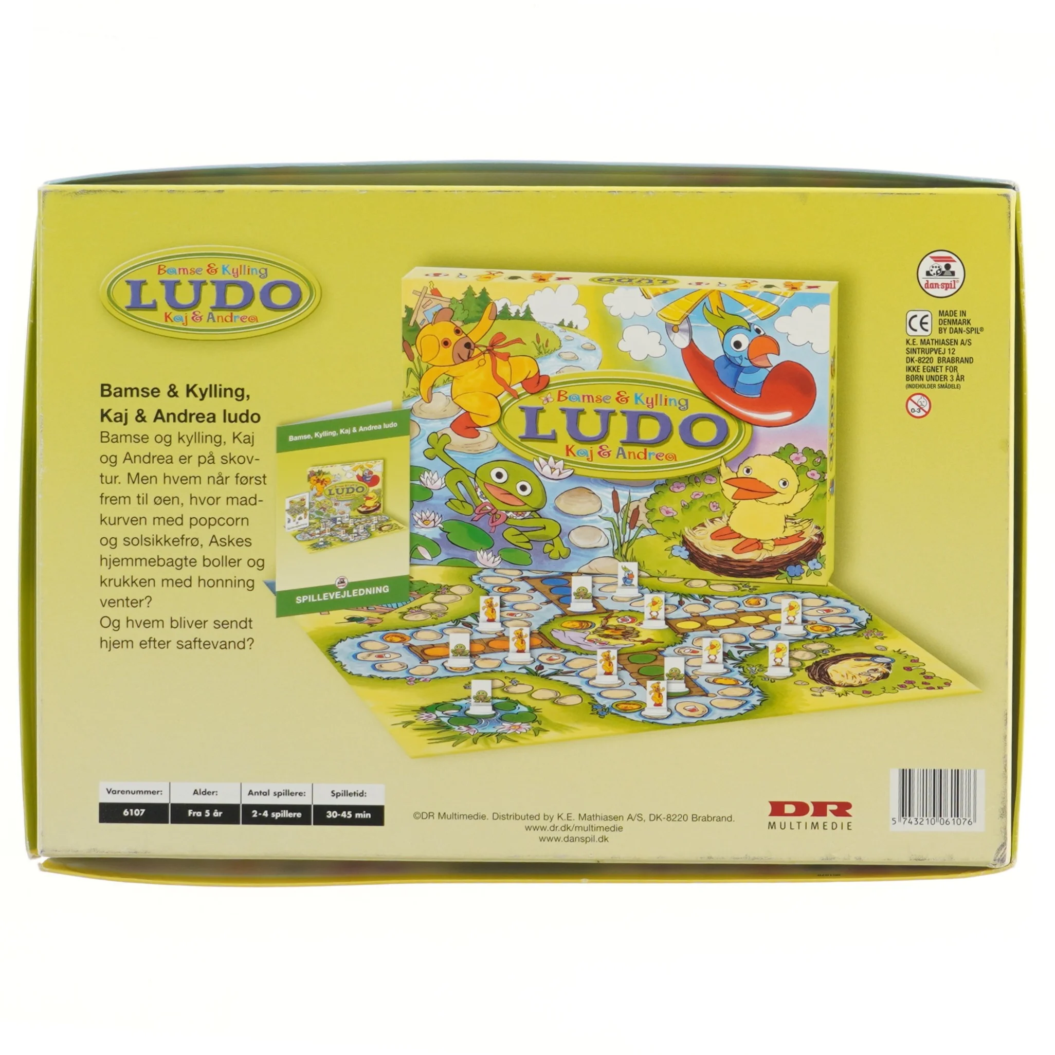 Brætspil Bamse & Kylling Ludo fra Danspil (str. 39x27 cm)