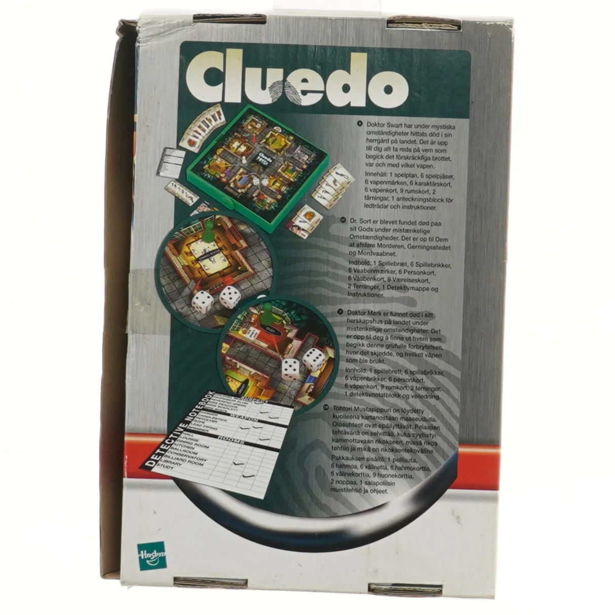 Cluedo Rejsespil fra Parker (str. 23x15 cm)