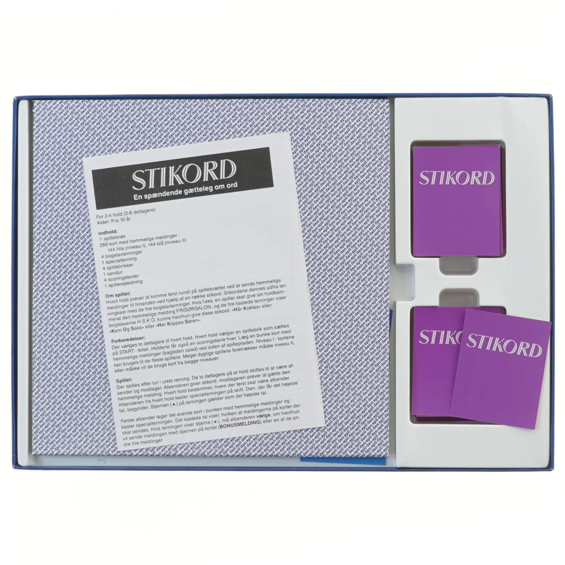 Stikord brætspil fra Danspil (str. 39x27 cm)