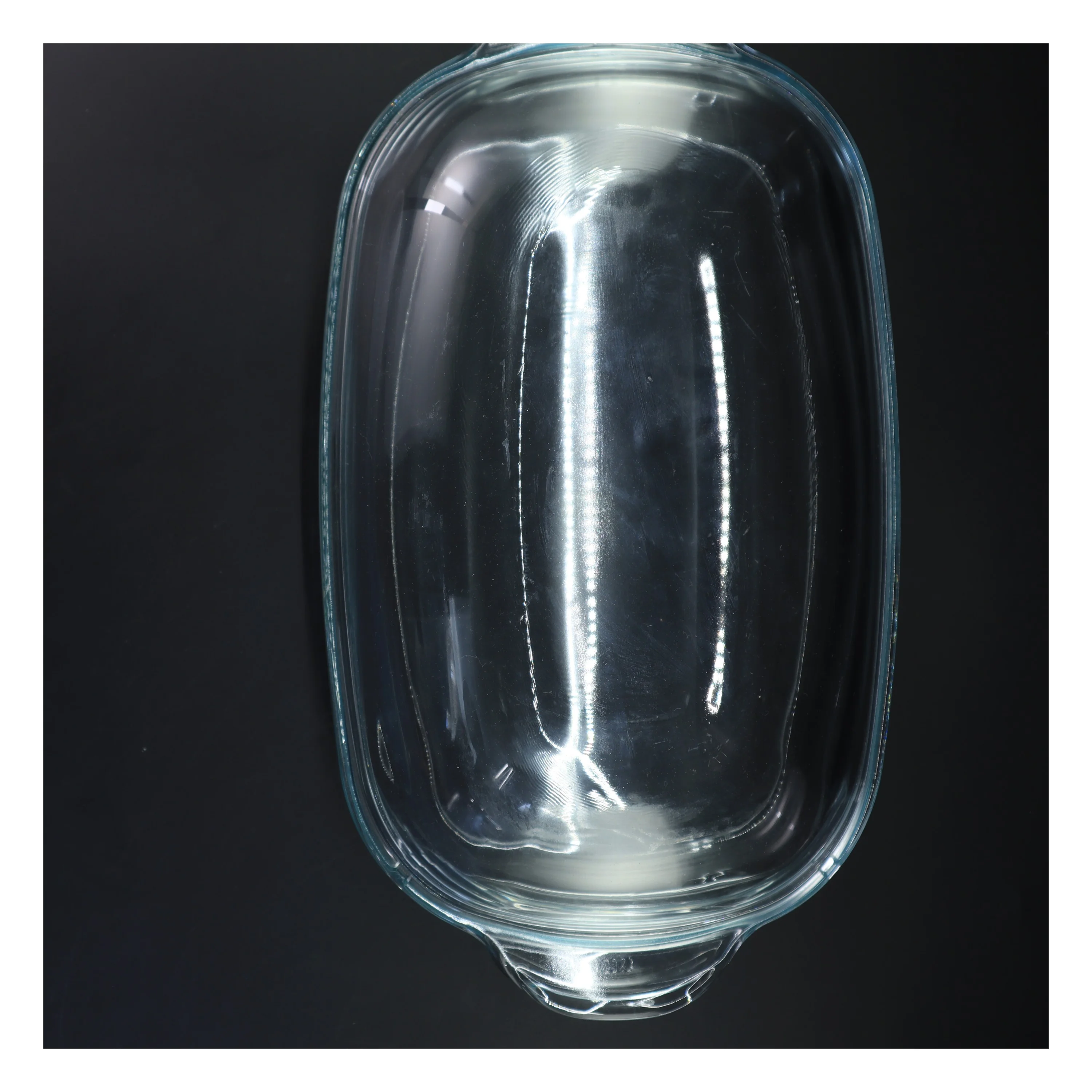 Glasfad med låg fra Simax (str. 42x26x17 cm)