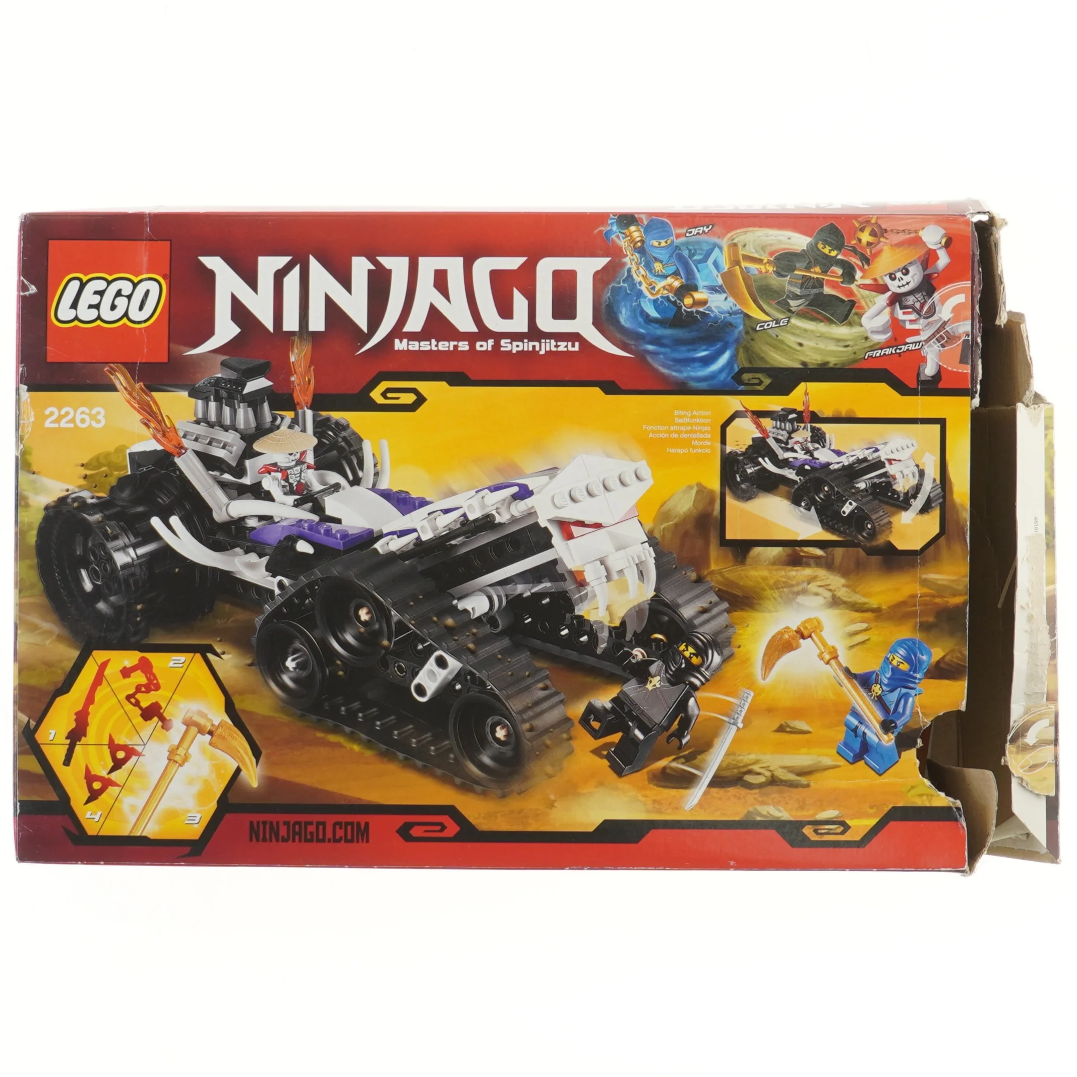 LEGO Ninjago sæt 2263 fra Lego (str. 38x26 cm)