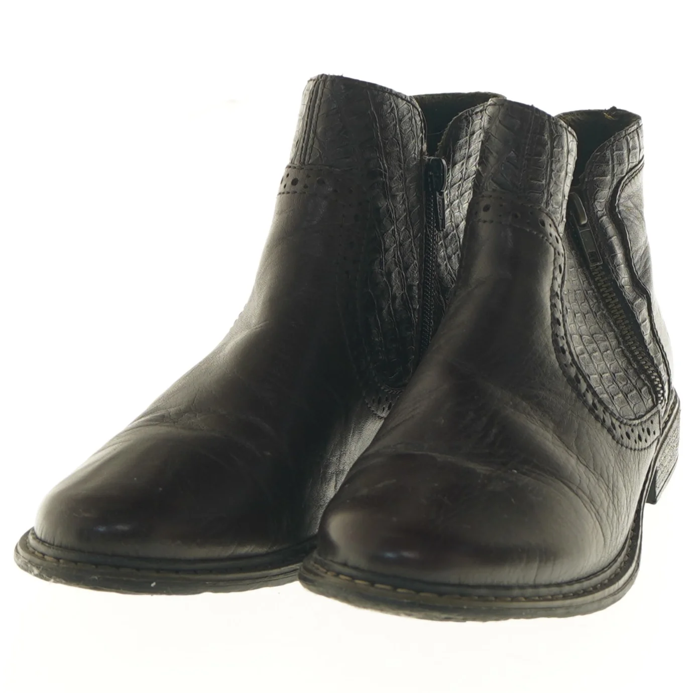 Læderstøvler størrelse 43 fra Rieker (str. 43 )