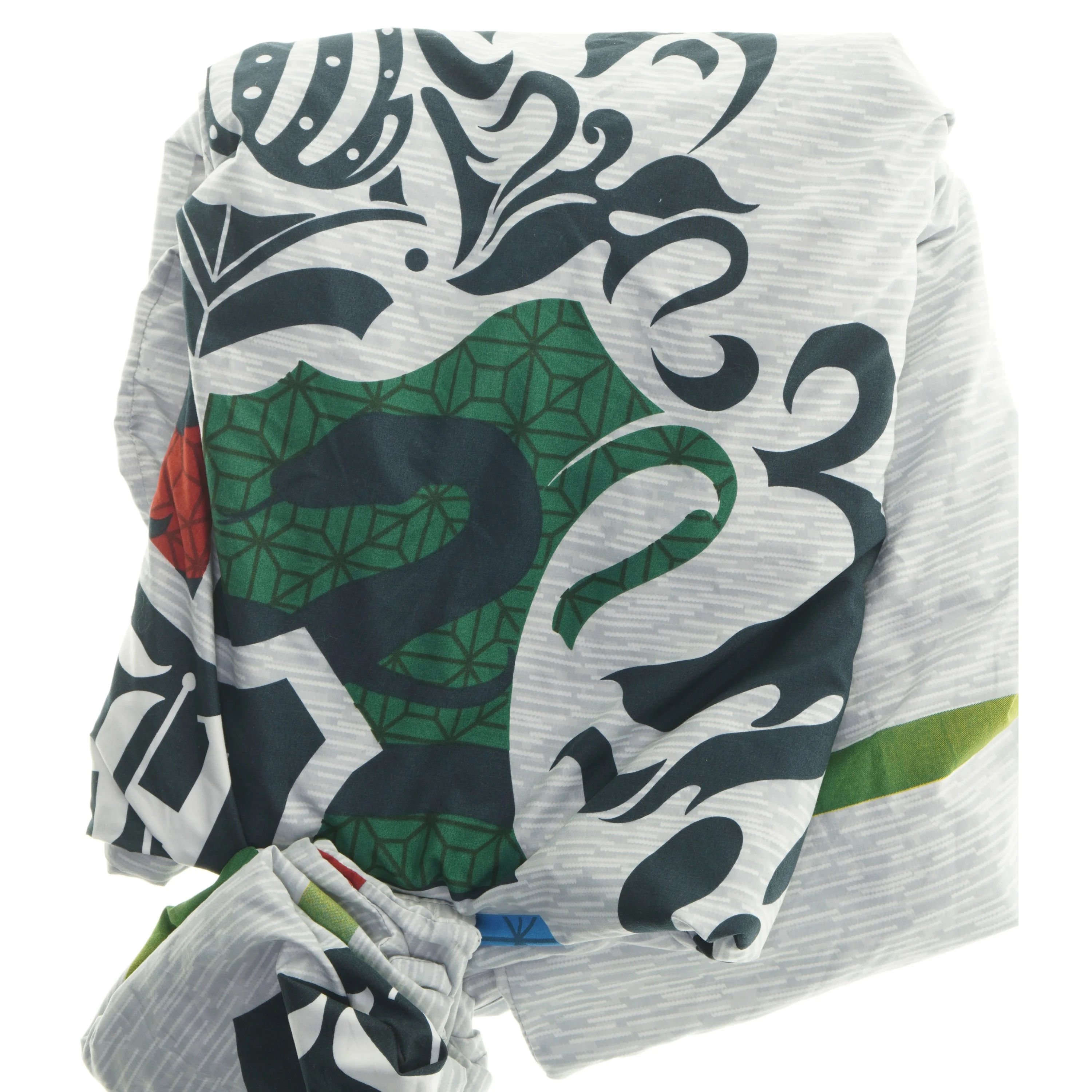 Dynebetræk og pudebetræk med mønster (str. 58x63 & 184x142 cm)