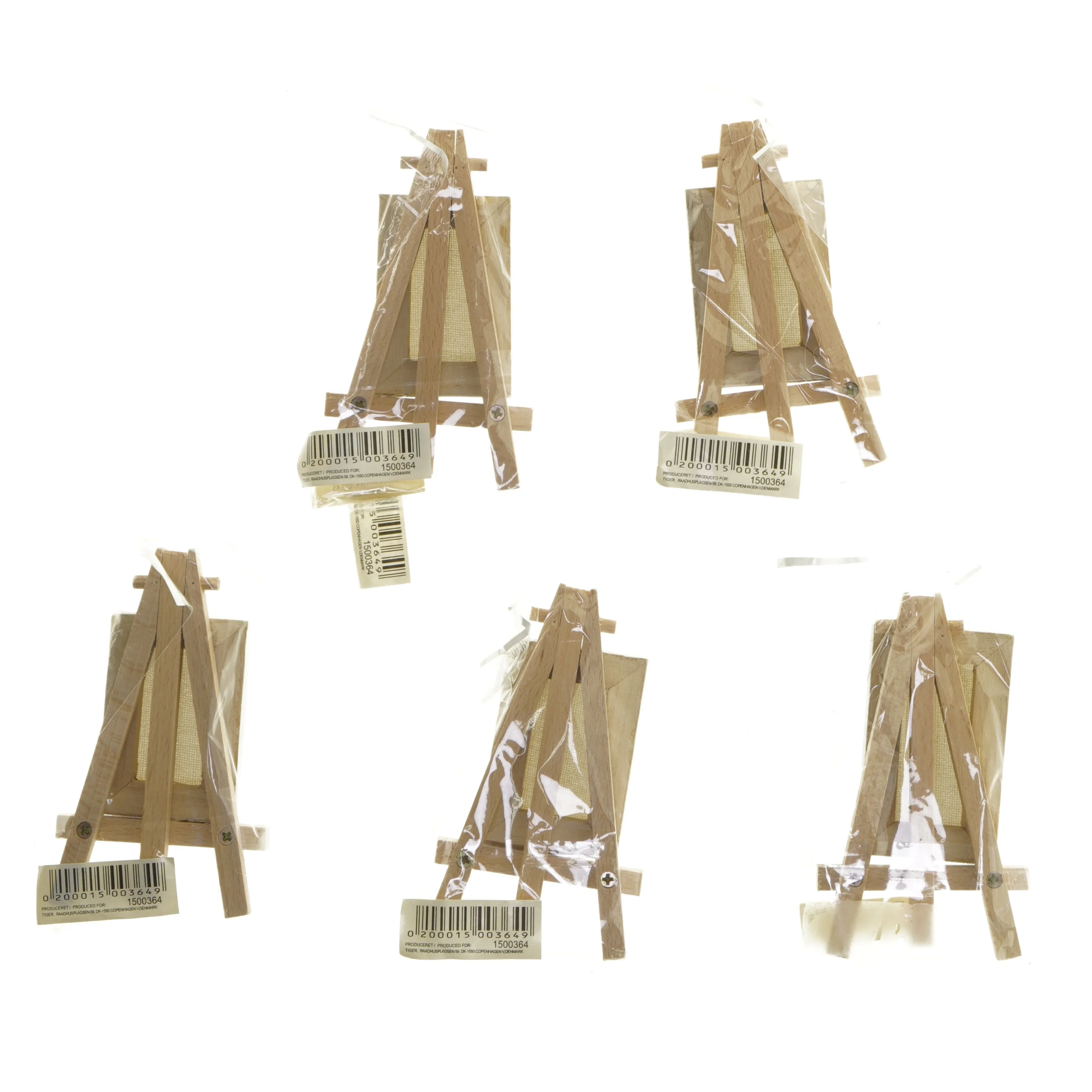 Mini staffelier med lærred (str. 5 stk 5x7&5x8 cm)