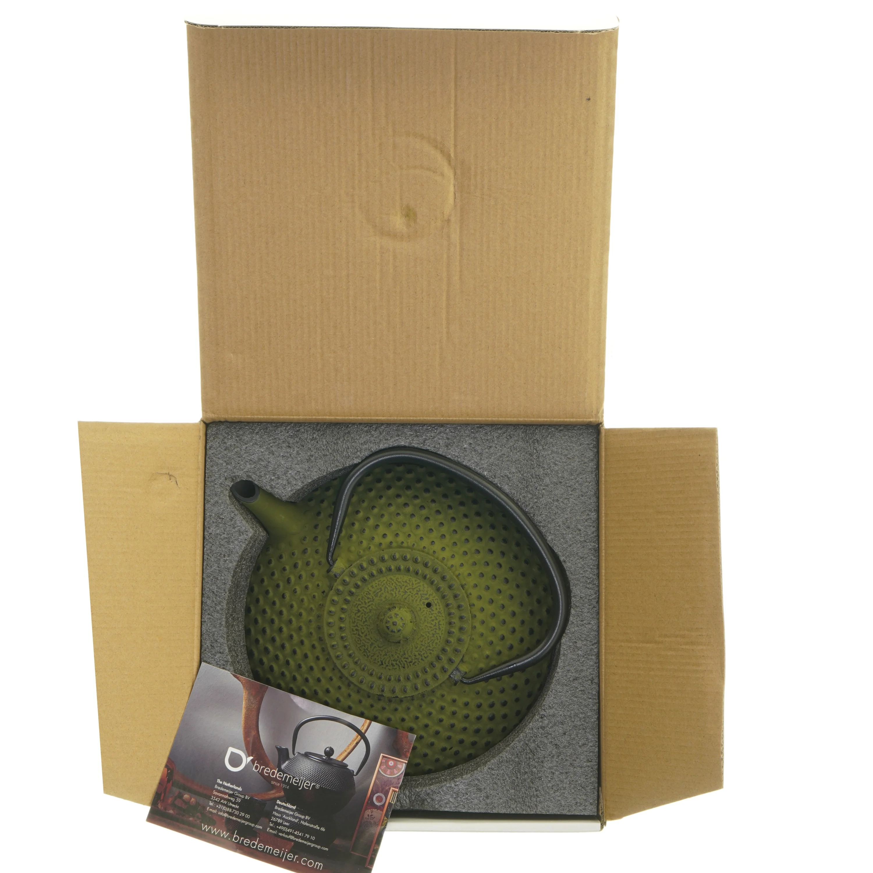 Grøn støbejernstekande fra Asia (str. 20 cm)