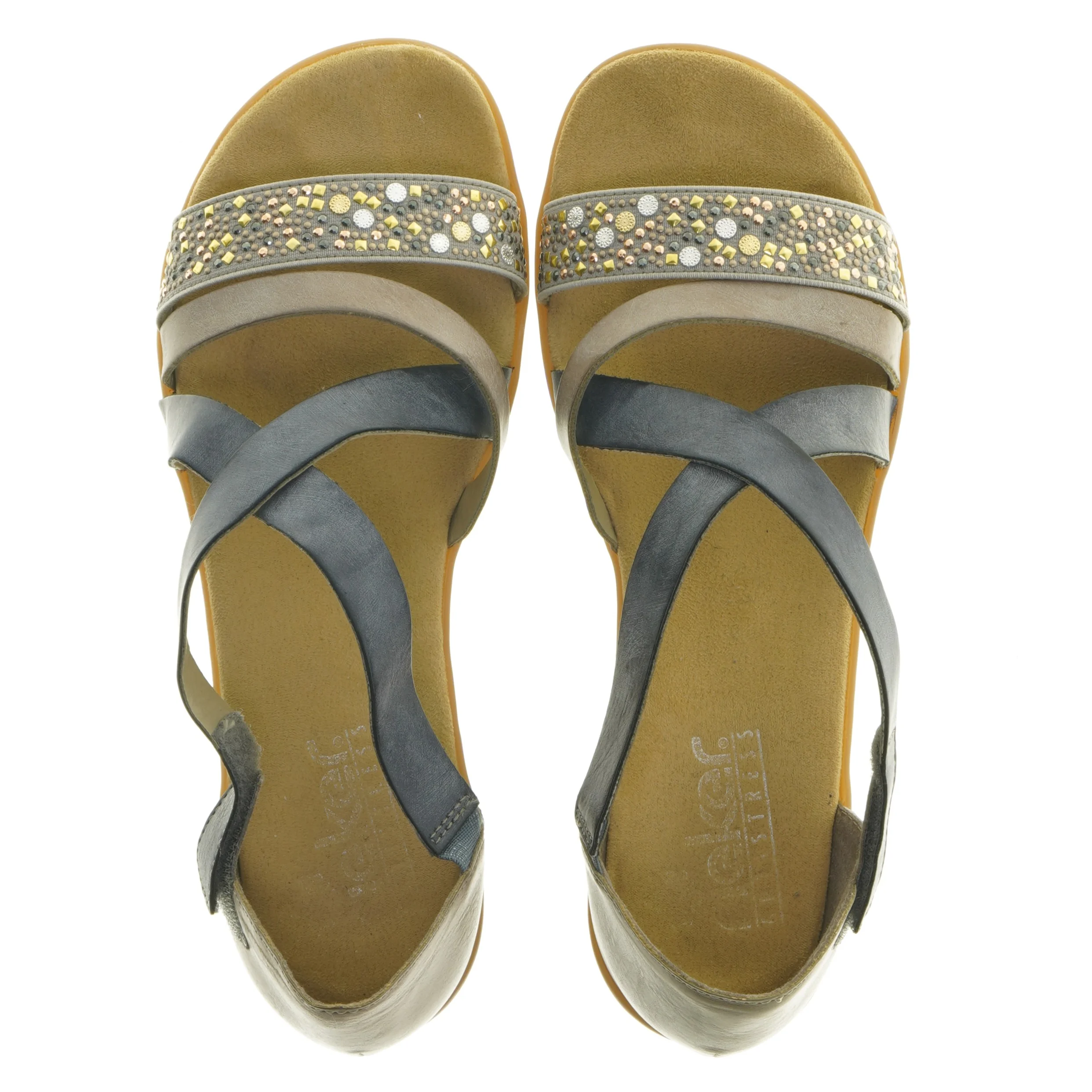 Helt nye Sandaler med stenpynt str. 41 fra Rieker (str. 41 )